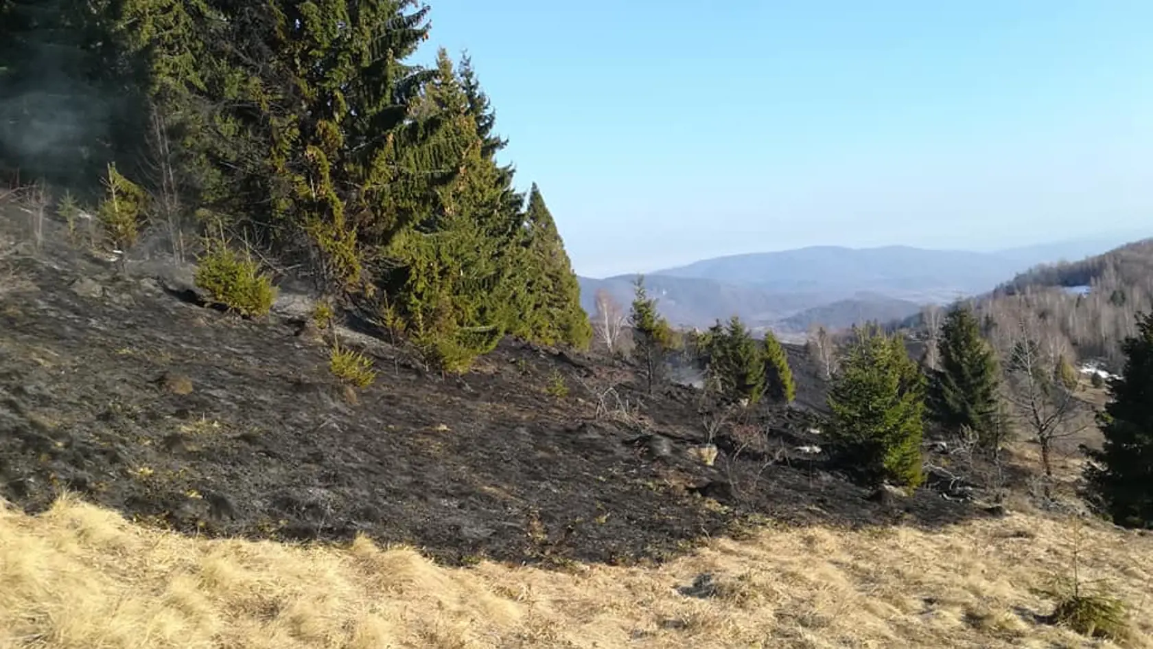 Požiar v obci Tisovec