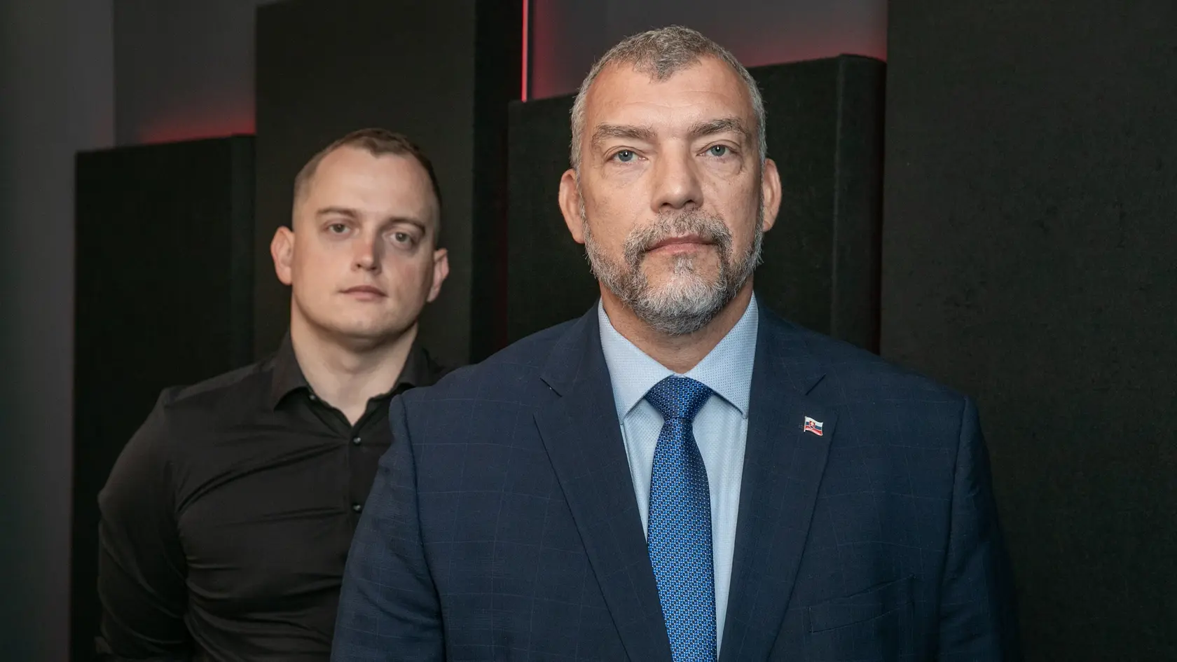  Na snímke je  relácia “Diskusný Klub”, ktorej hosťom bol generálny riaditeľ sekcie krízového riadenia MV SR Ervín Erdélyi.