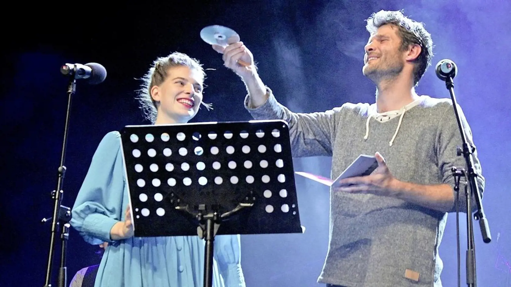 Milo Kráľ si koncert svojej kapely užíval.