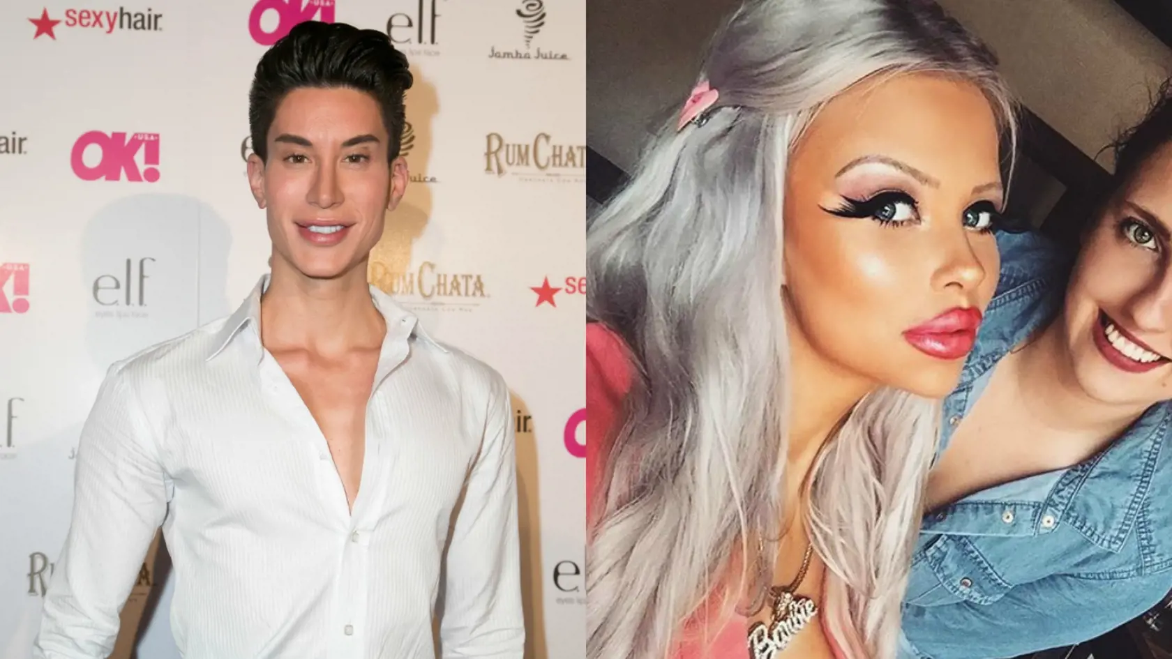 Justin Jedlica. pôvodom Slovák túži vyzerať ako Ken. Má v sebe vyše stovky implantátov. Česká Barbie Gabriel Jiráčková mu ide v pätách. 
