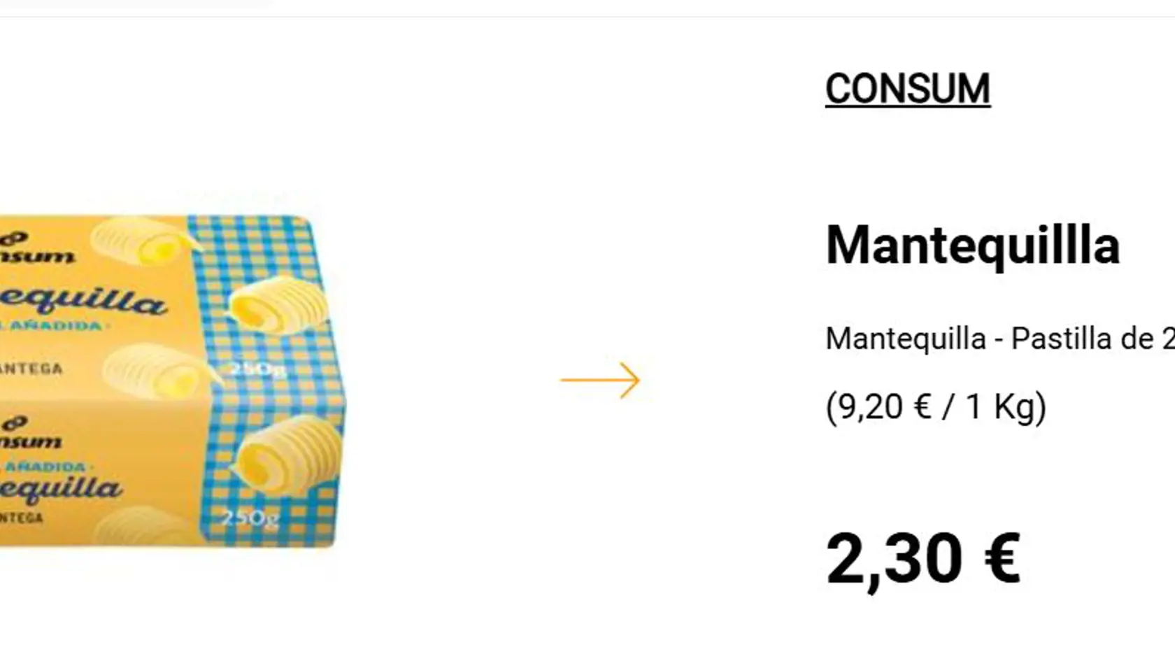 Rovnaké maslo, ktoré odfotil v Španielsku Bruchala, sme našli na internete - na stránke španielskeho predajcu.
