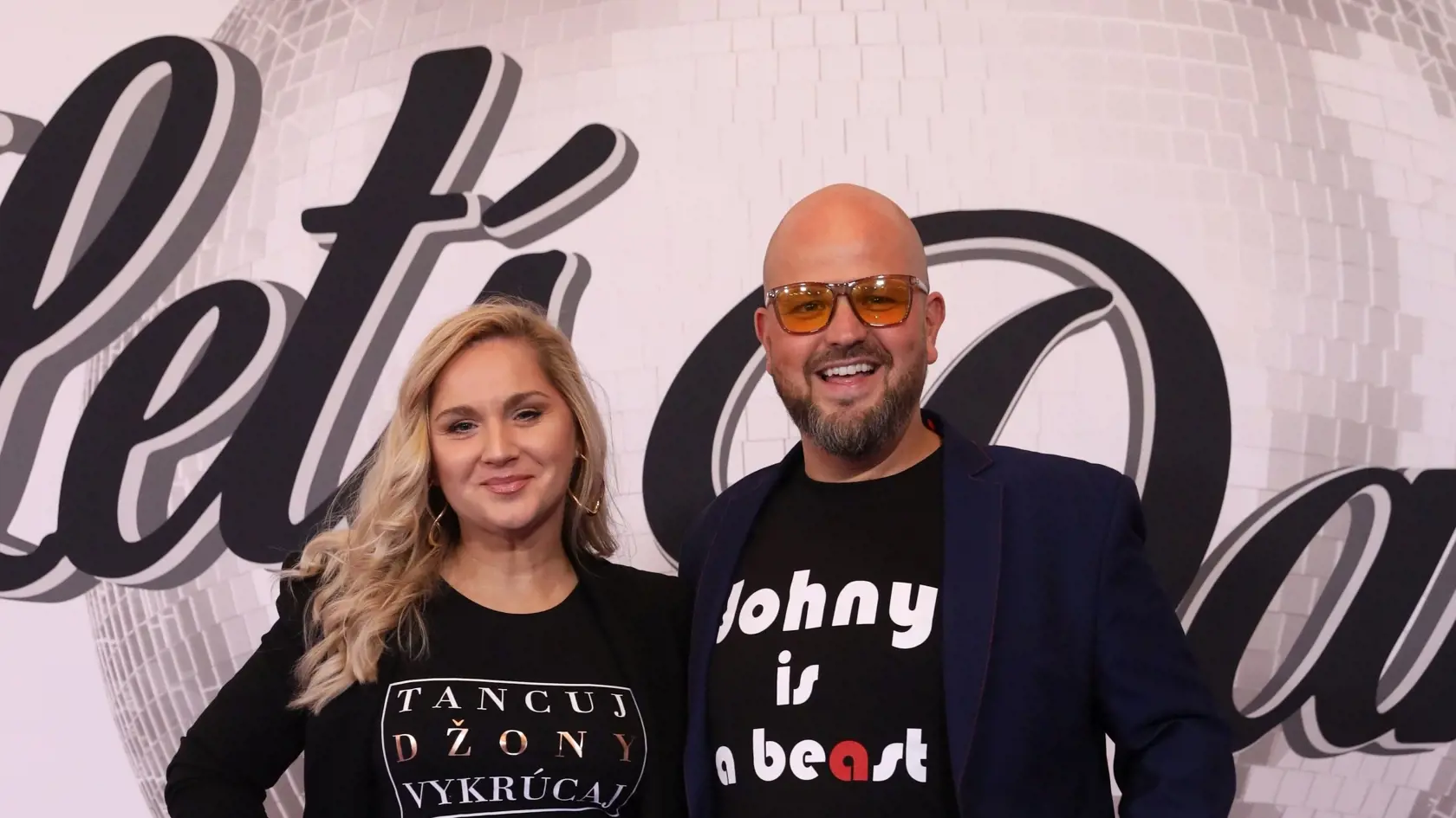 Druhé kolo Let's Dance: Na snímke Marián Lechan s manželkou.