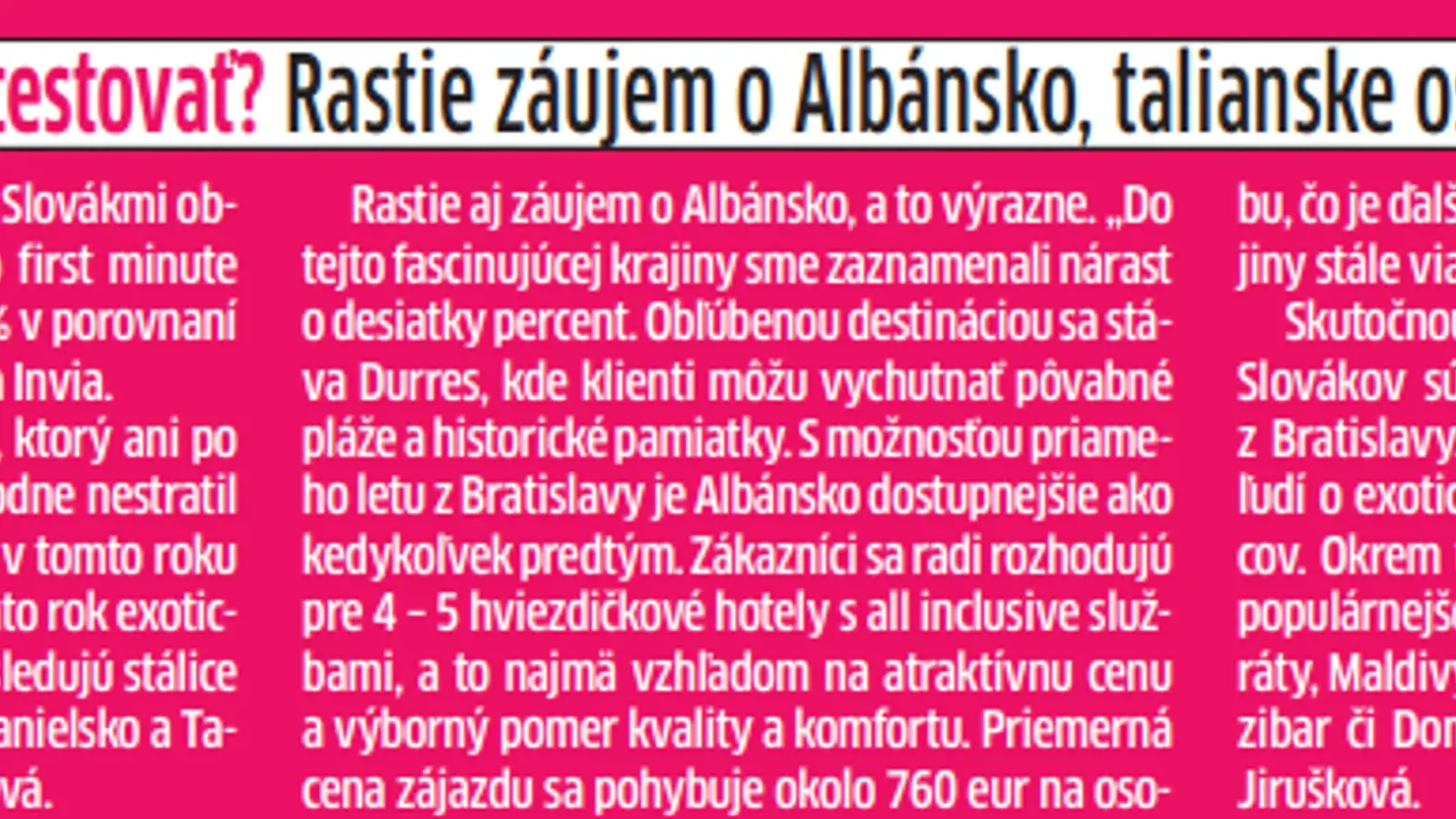 Top destinácie sezóny 2024 sú už známe.
