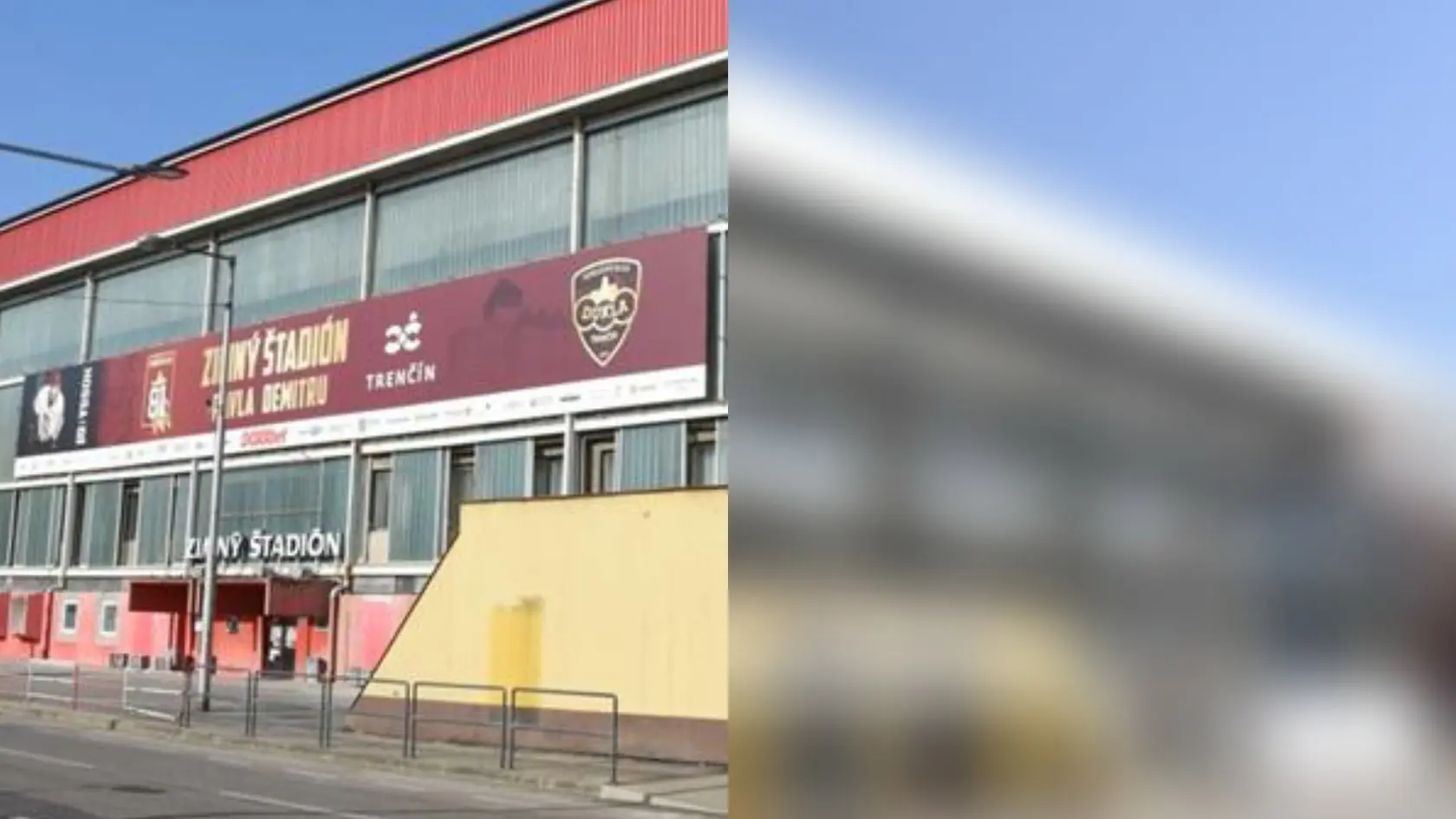 Zimný štadión Pavla Demitru počas rekonštrukcie.
