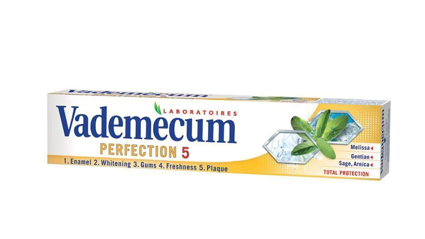 Zubná pasta Vademecum Perfection 5 obsahuje