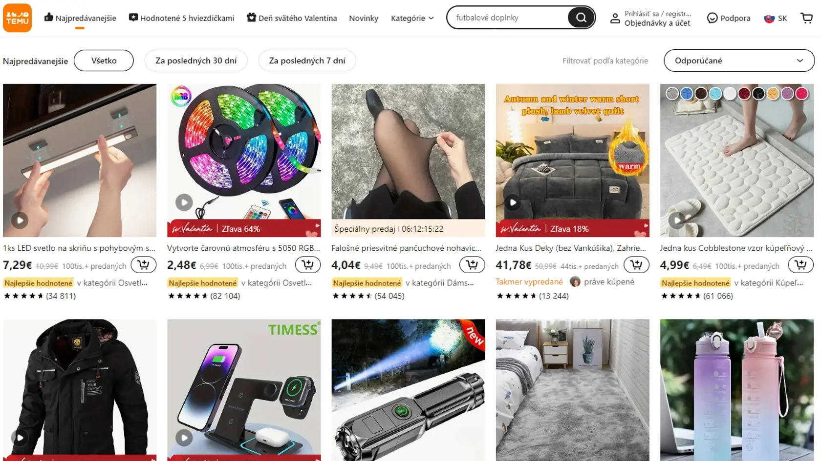 Na Slovákov útočí oranžové logo e-shopu TEMU.