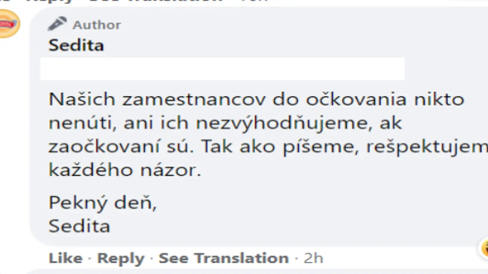 Komentáre Slovákov k výroku majiteľa Sedity.