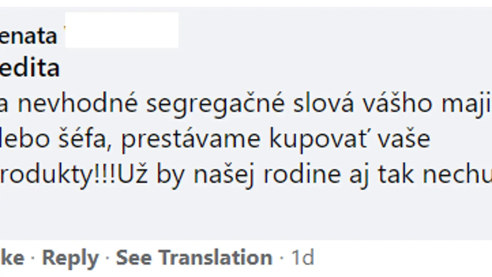 Komentáre Slovákov k výroku majiteľa Sedity.
