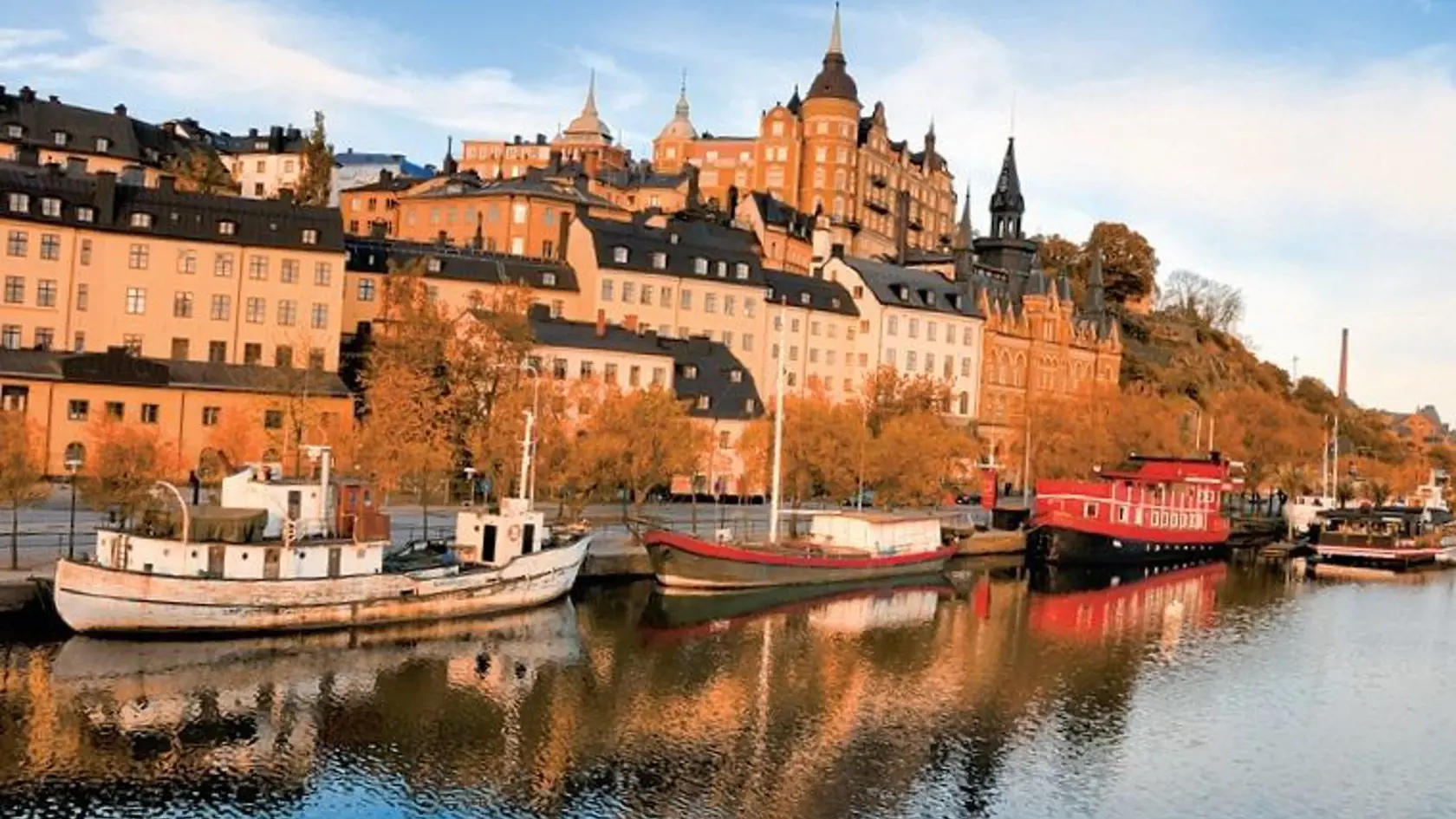 Pohľad na Staré Mesto Gamla Stan.