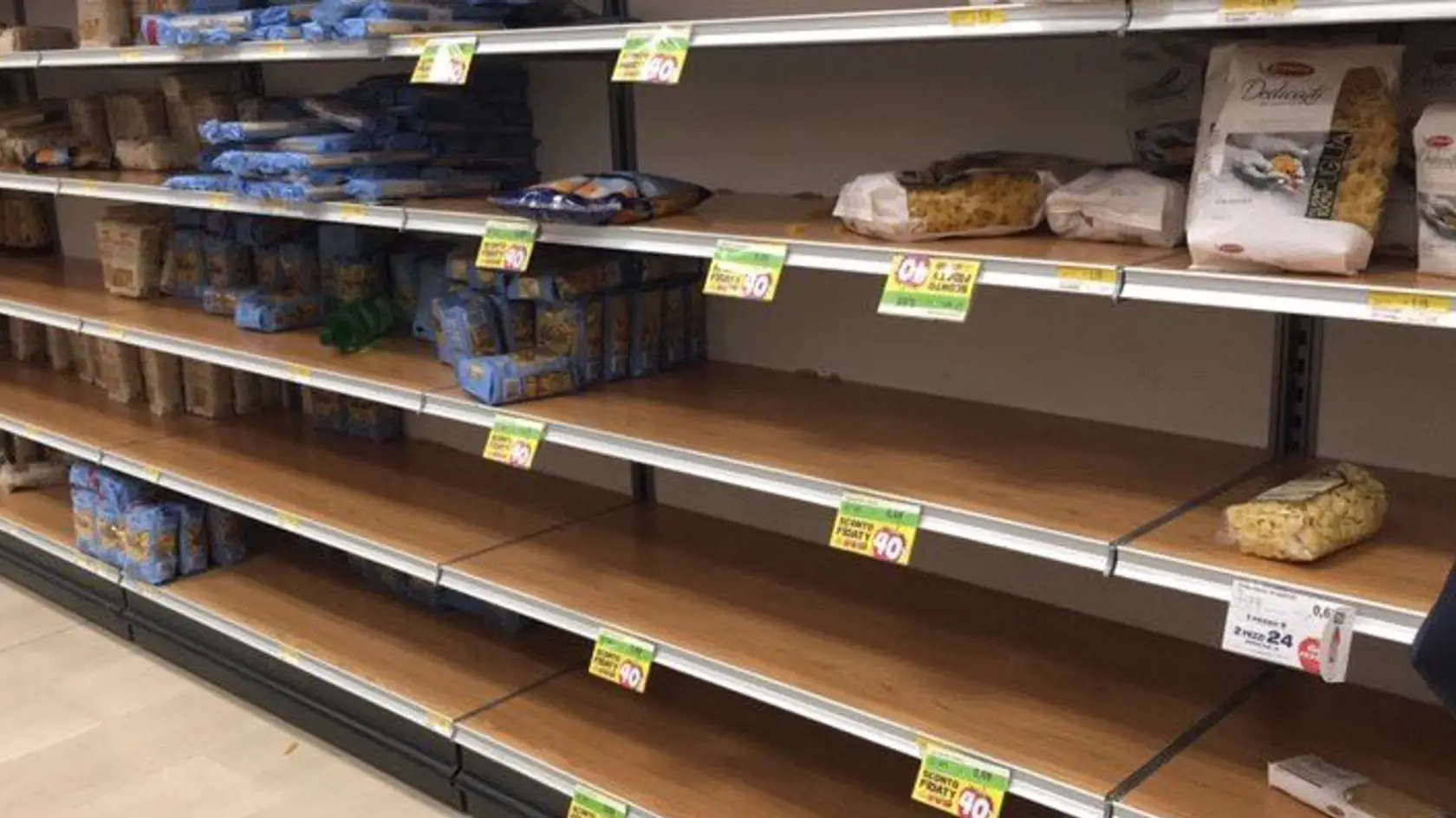 Aktuálna situácia v milánskych supermarketoch