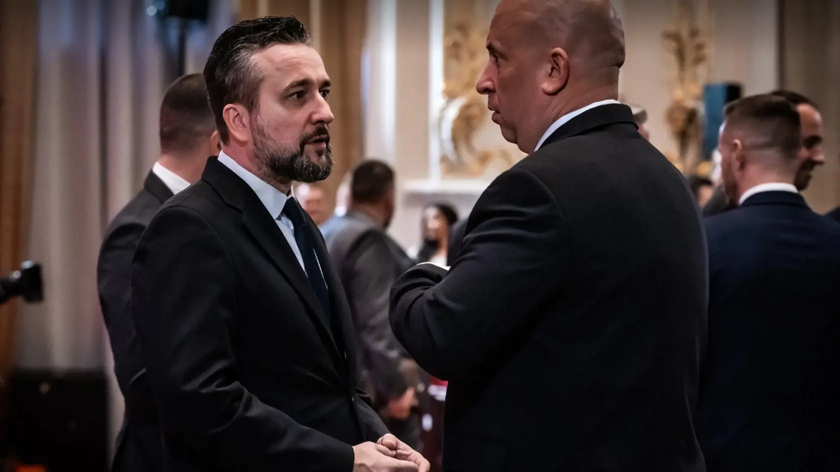 Europoslanec Ľuboš Blaha a minister dopravy Jozef Ráž mladší.