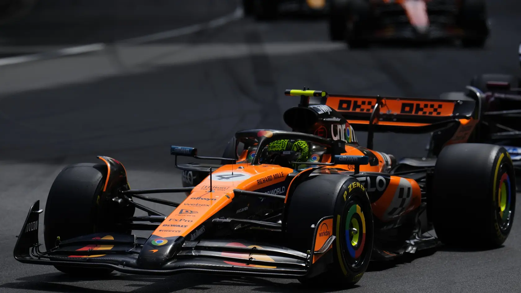 Lando Norris počas Veľkej ceny Monaca.