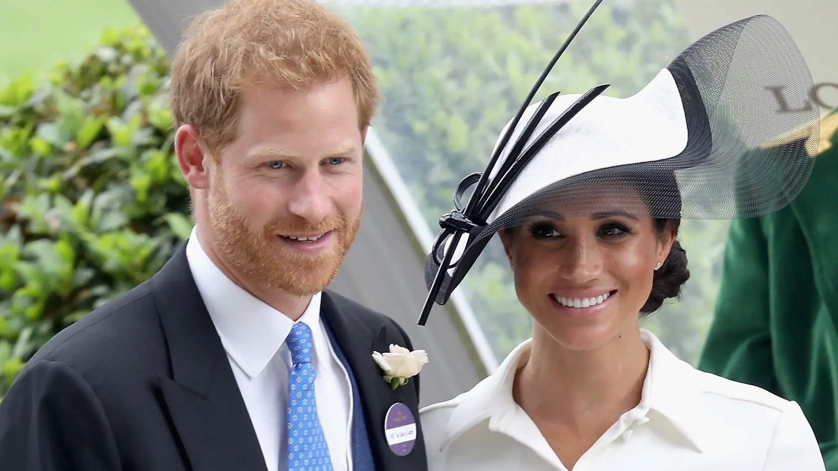 ASCOT, ENGLAND - JUNE 19:  Meghan, Duchess of Sussex and Prince Harry, Duke of Sussex attend the prize ceremony of Royal Ascot Day 1 at Ascot Racecourse on June 19, 2018 in Ascot, United Kingdom.  (Photo by Chris Jackson/Getty Images)