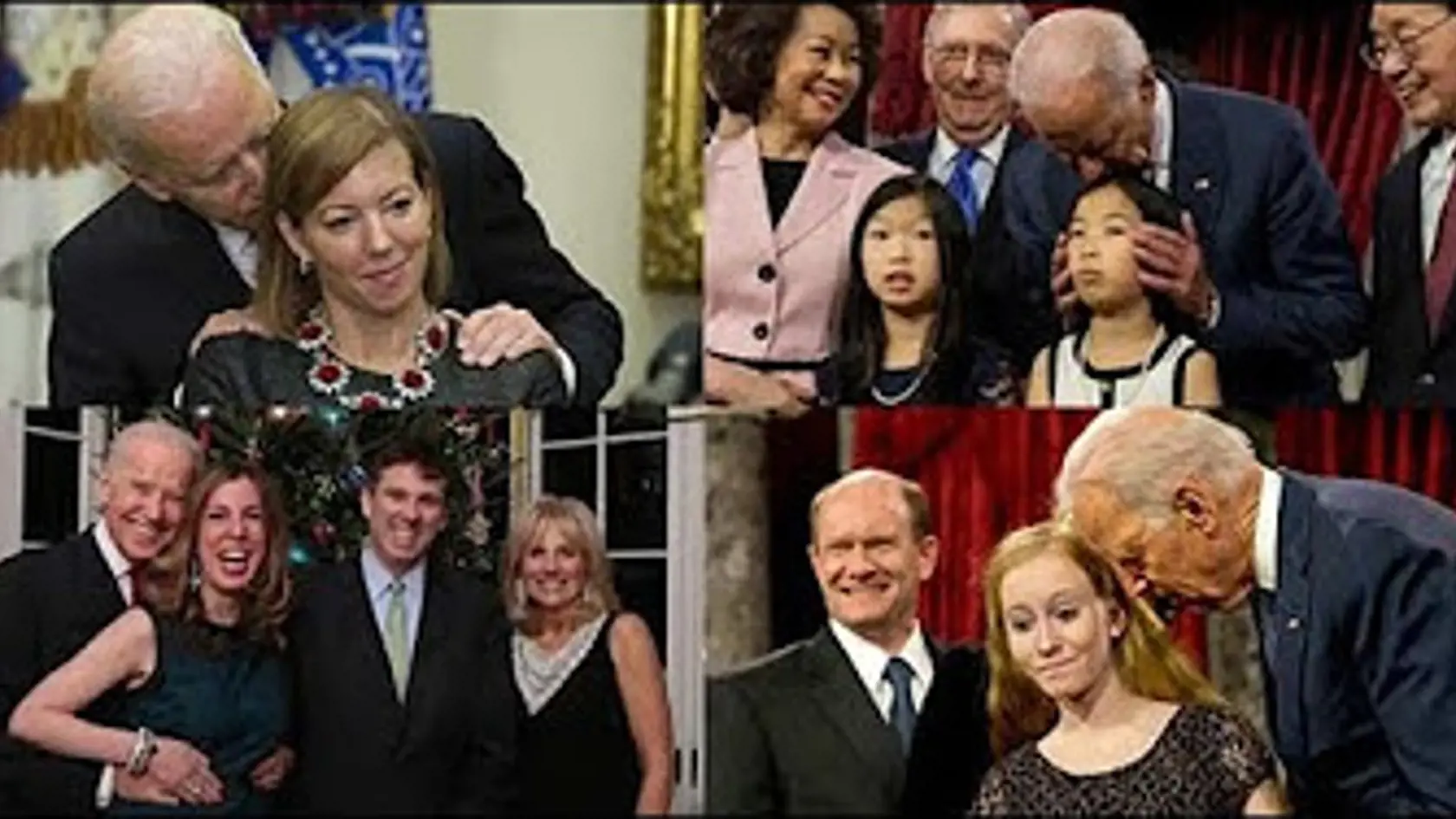 Joe Biden je veľmi priateľský a má blízky vzťah k deťom. Mnohí si myslia, že to hraničí s pedofíliou.