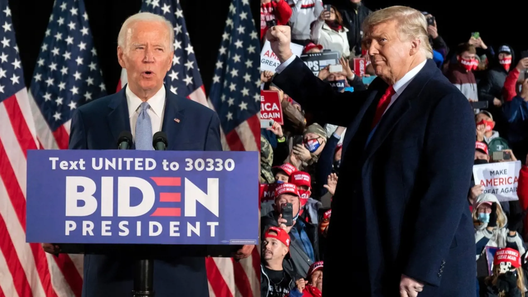 Trump vs. Biden.