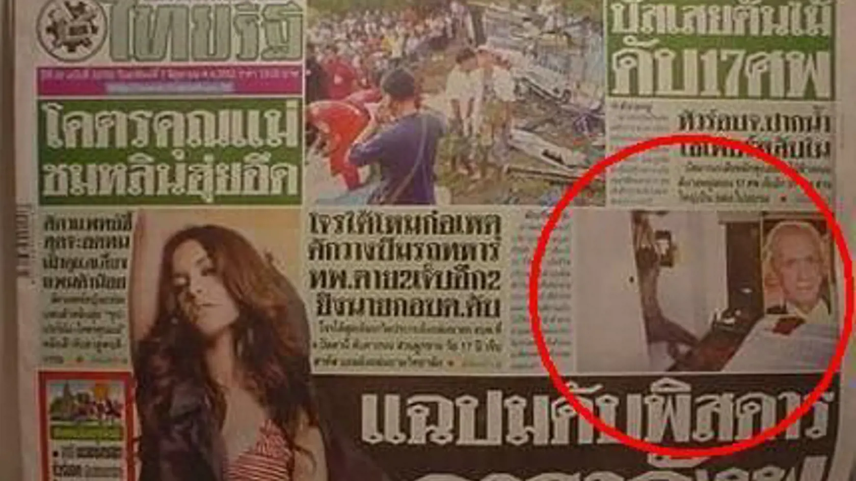 Noviny Thai rath zverejnili fotku mŕtveho Davida