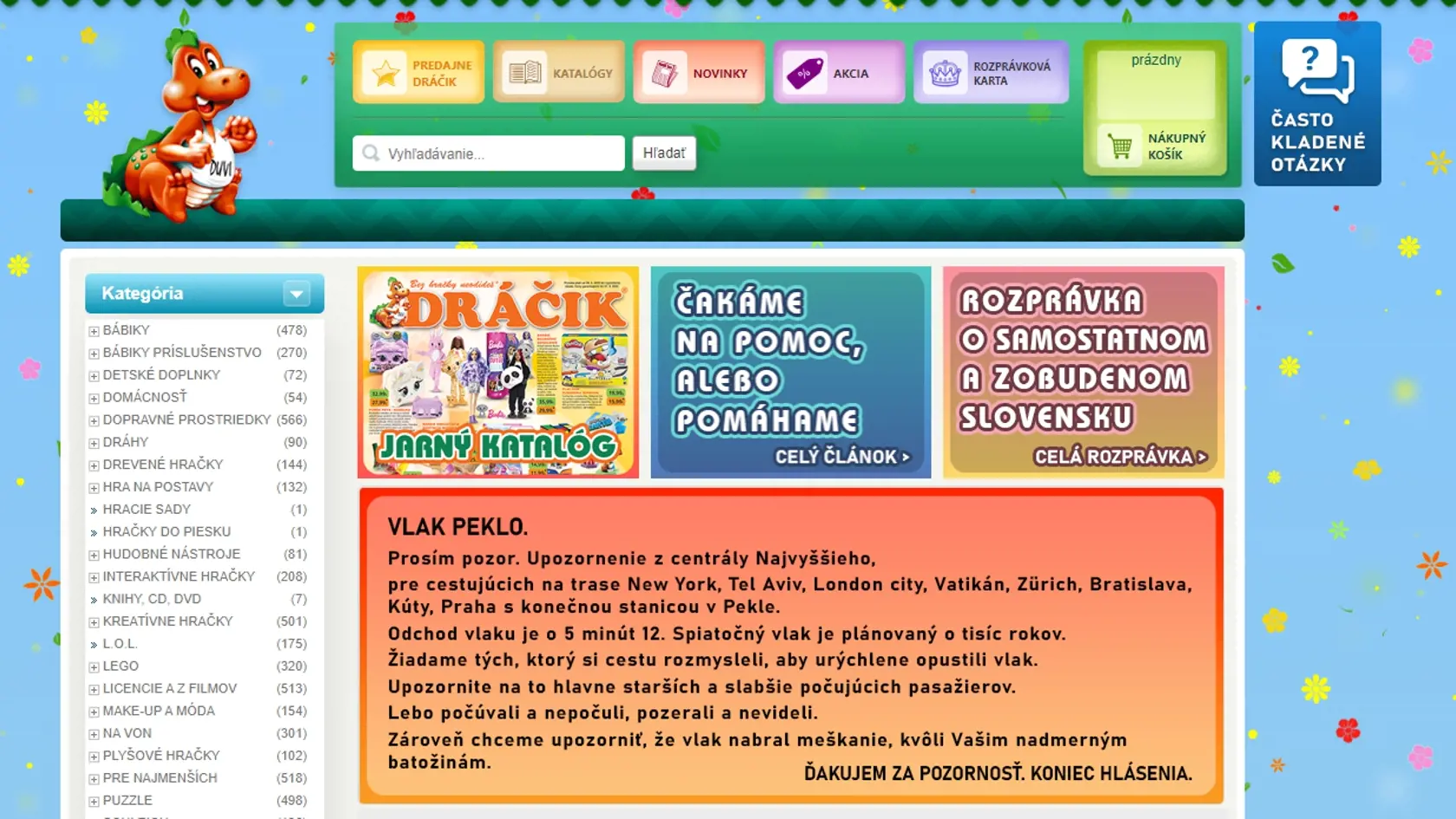 Vo štvrtok (26. 5.) opäť zverejnili nový baner. Hovorí o vlaku do pekla a jeho odchode o 5 minút dvanásť.
