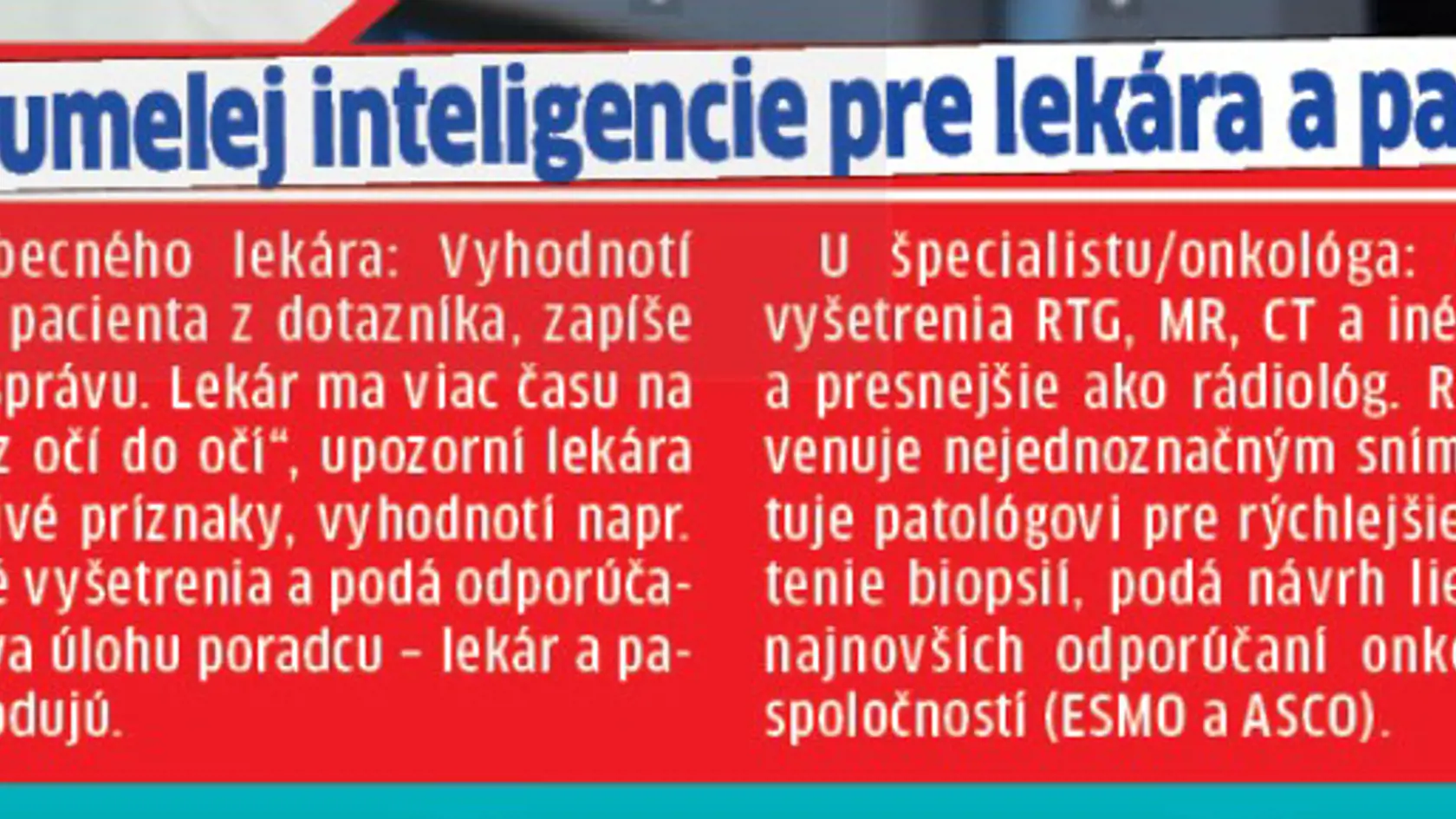 Ako umelá inteligencia môže pomôcť lekárovi?