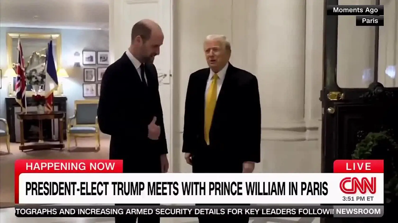 Trump nešetril komplimentmi na princa.