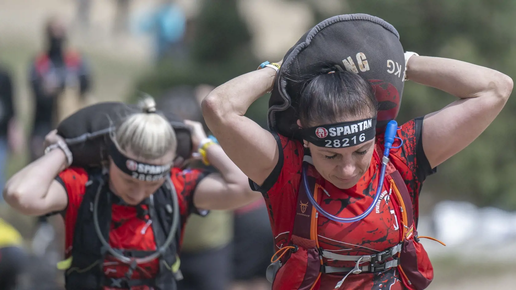 Snímka z podujatia Spartan race 2024 v areáli Vojenského technického a skúšobného ústavu (VTSÚ) Záhorie pri Senici 28. apríla 2024