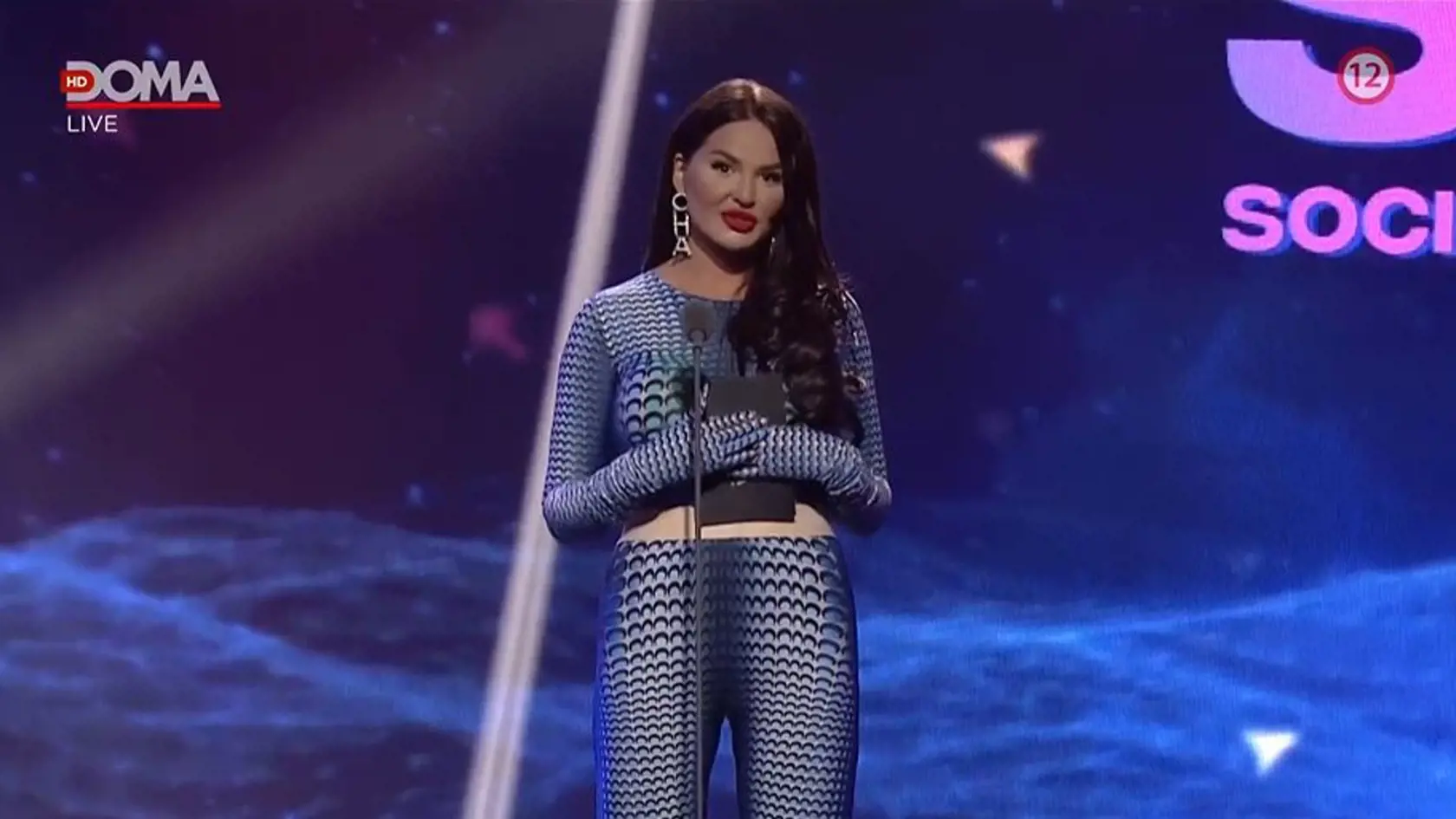 Zuzana Plačková na Social Awards Slovakia 2021.