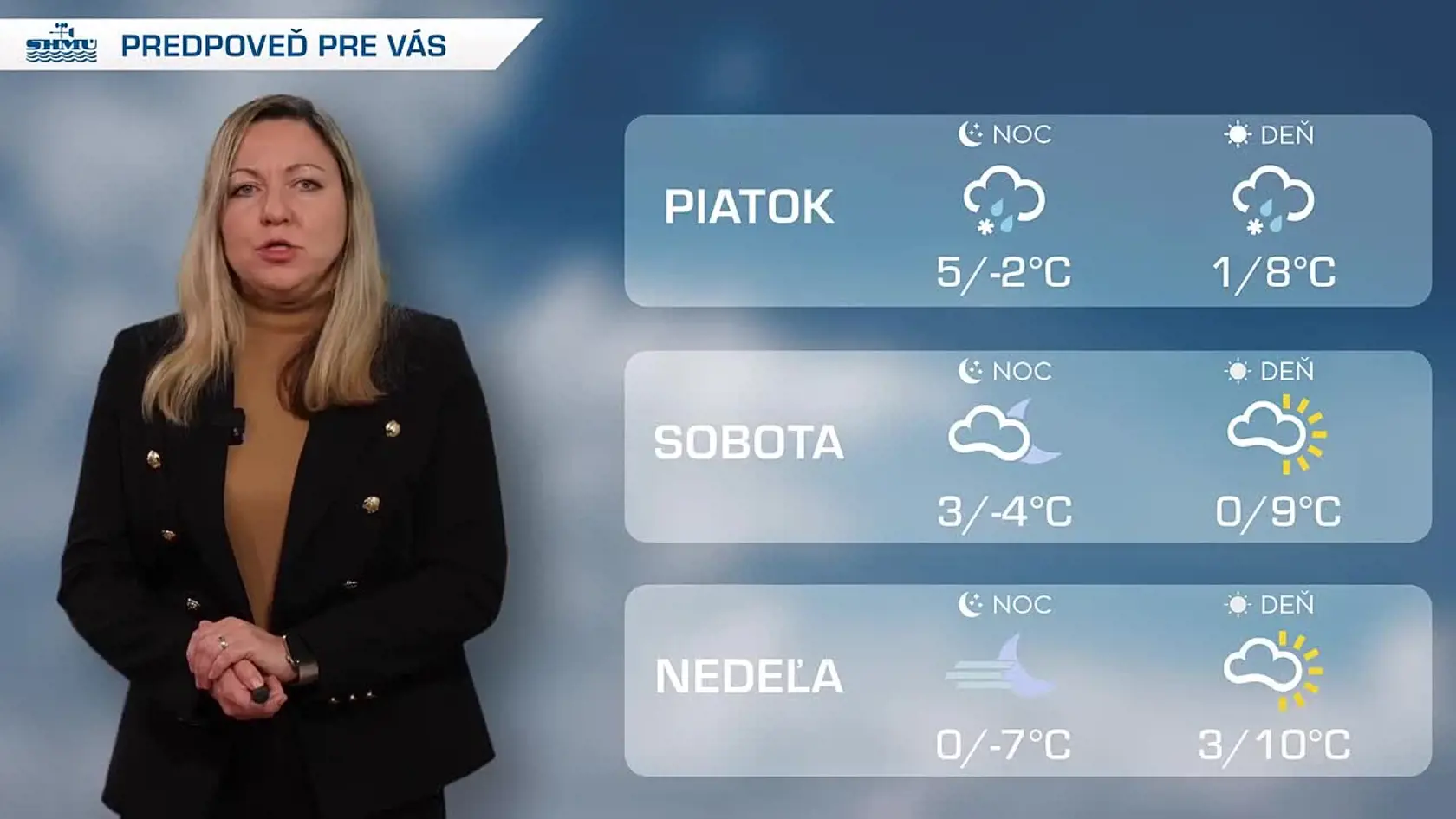 Meteorologička SHMÚ Martina Sadloňová prináša predpoveď počasia na koniec 48. s výhľadom na 49. týždeň 2024.