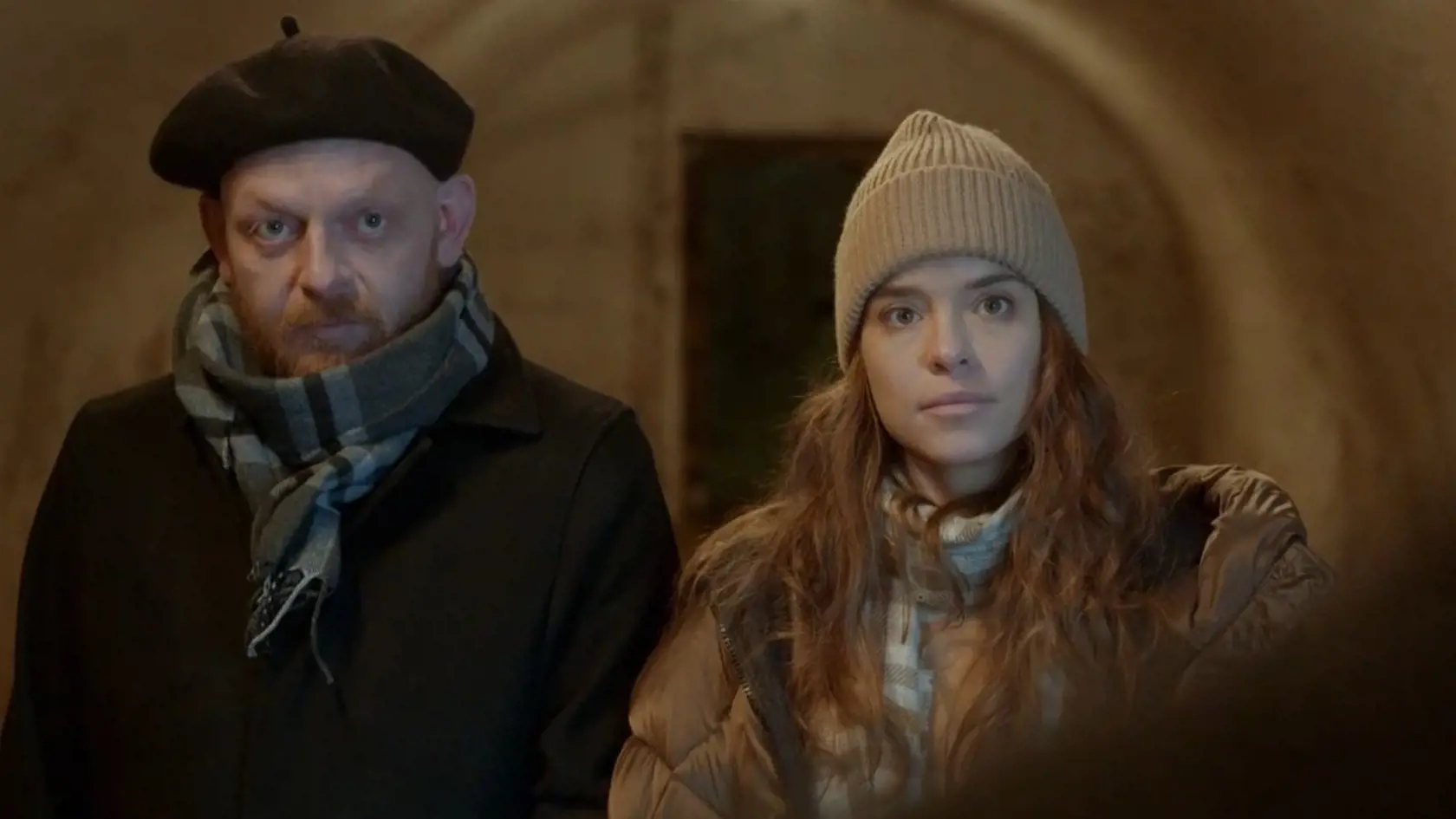 Ľuboš Kostelný a Kristína Svarinská v seriáli Svätý Max.