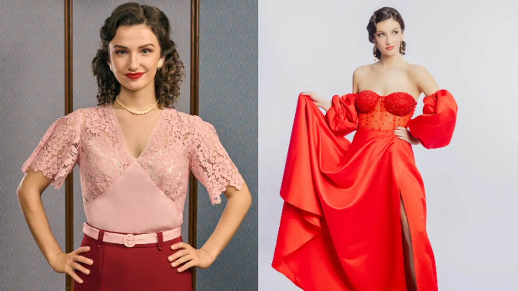 Petra Dubayová zo seriálu Dunaj, k vašim službám, ako modelka.