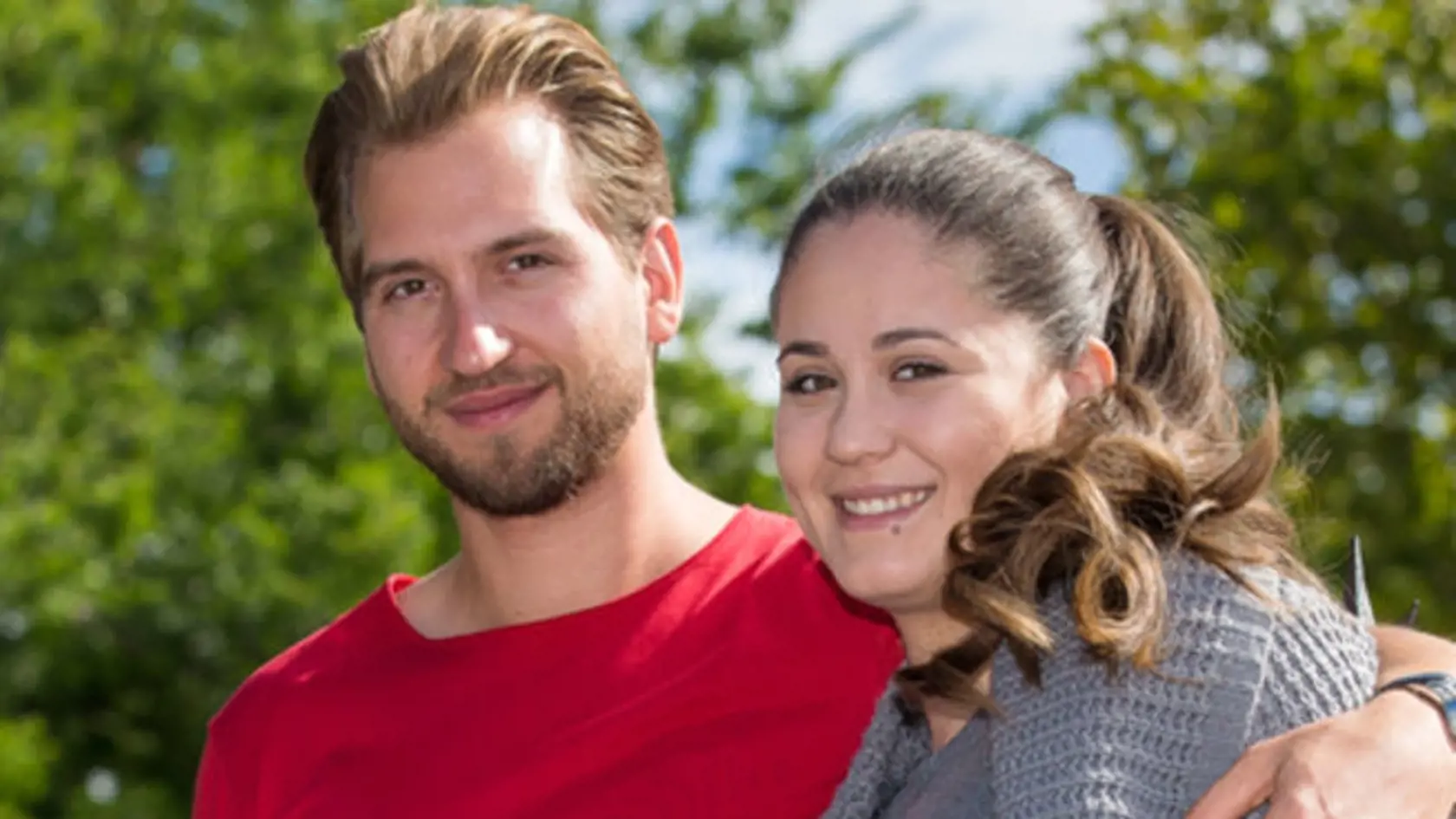 Spevák Samuel Tomeček s expartnerkou Kristy.