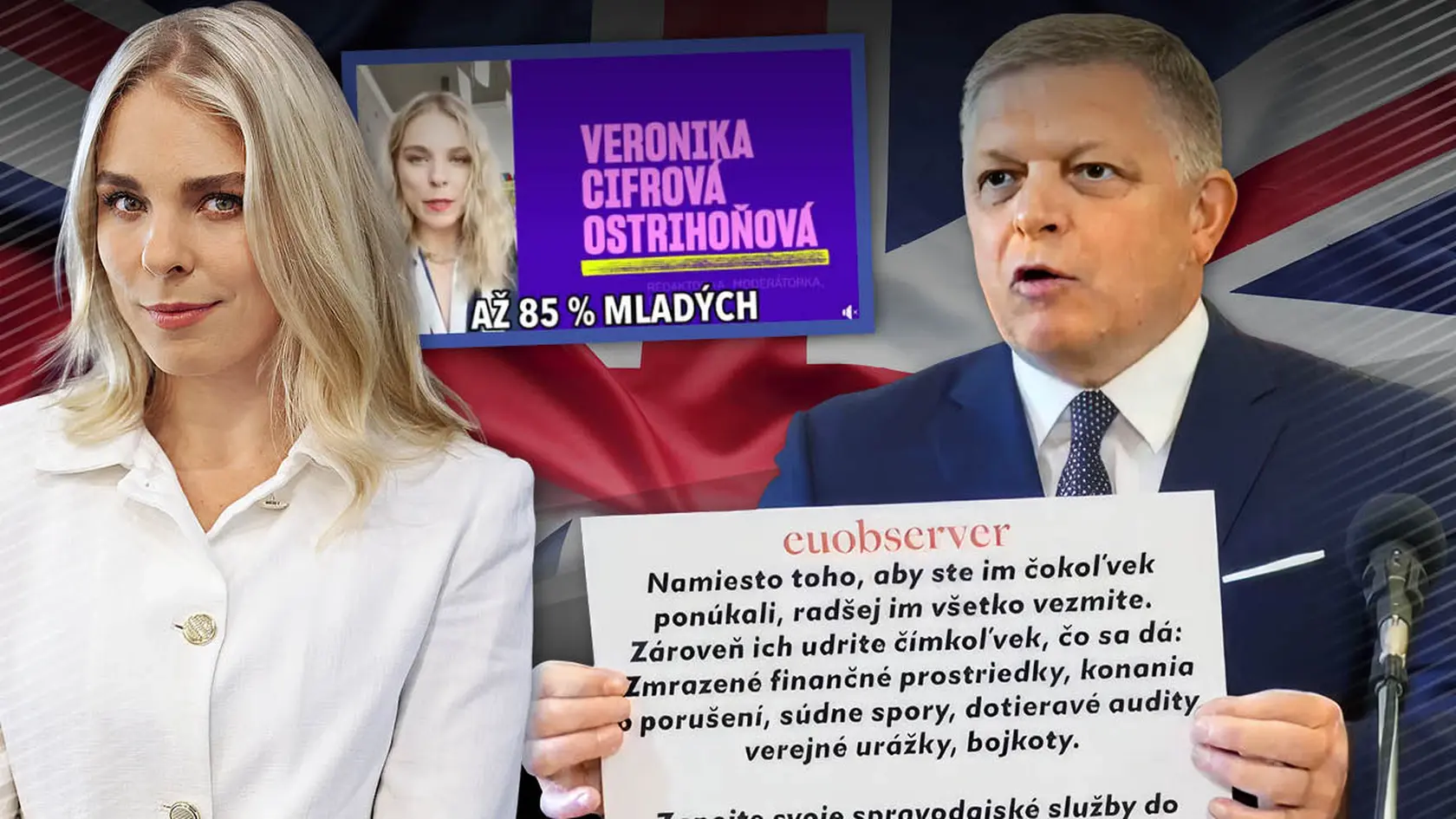 Premiér Fico prišiel so závažným tvrdením: Briti platili influencerov, aby ovplyvnili naše voľby! Europoslankyňa Cifrová Ostrihoňová reaguje.