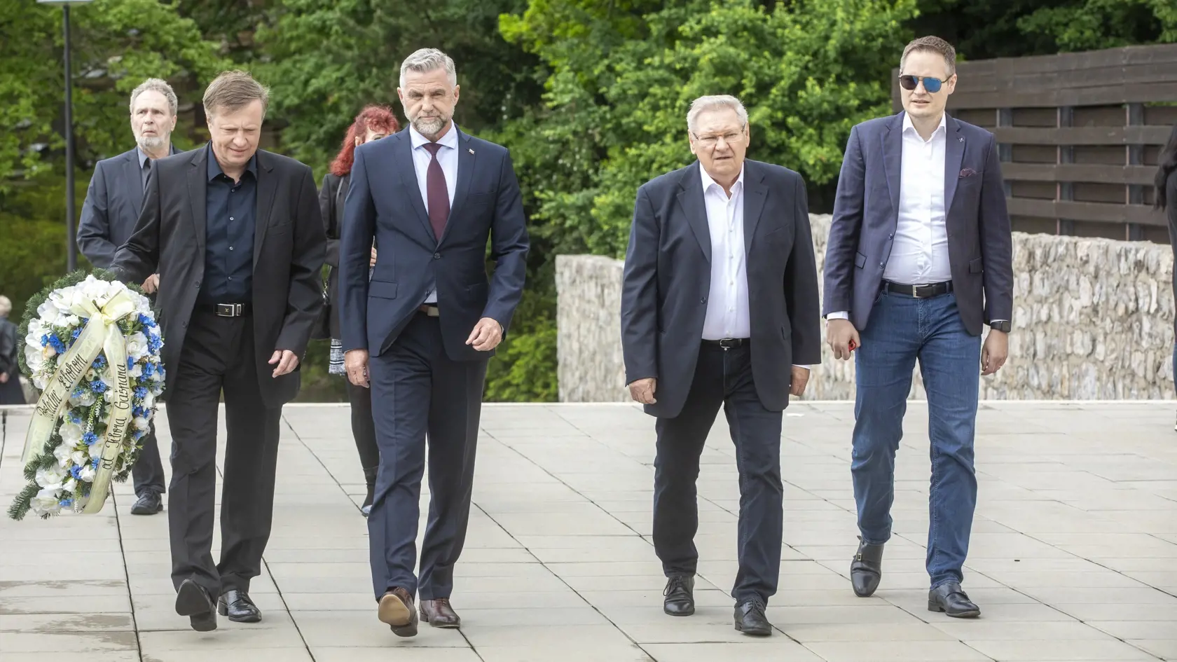 Na snímke je posledná rozlúčka s podnikateľom Fedorom Flašíkom v bratislavskom krematóriu, ktorá sa konala v piatok 3.5 2024. Na fotke je poslanec Tibor Gašpar.