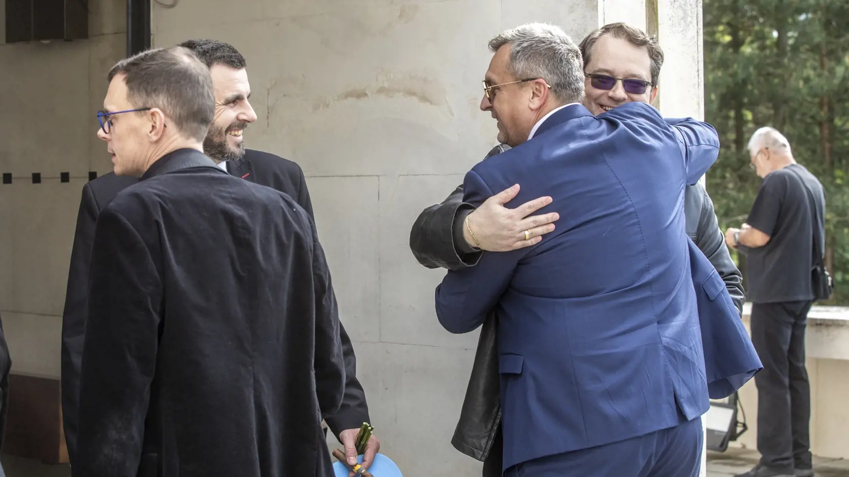 Na snímke je posledná rozlúčka s podnikateľom Fedorom Flašíkom v bratislavskom krematóriu, ktorá sa konala v piatok 3.5 2024. Na fotke je podpredseda parlamentu Andrej Danko.