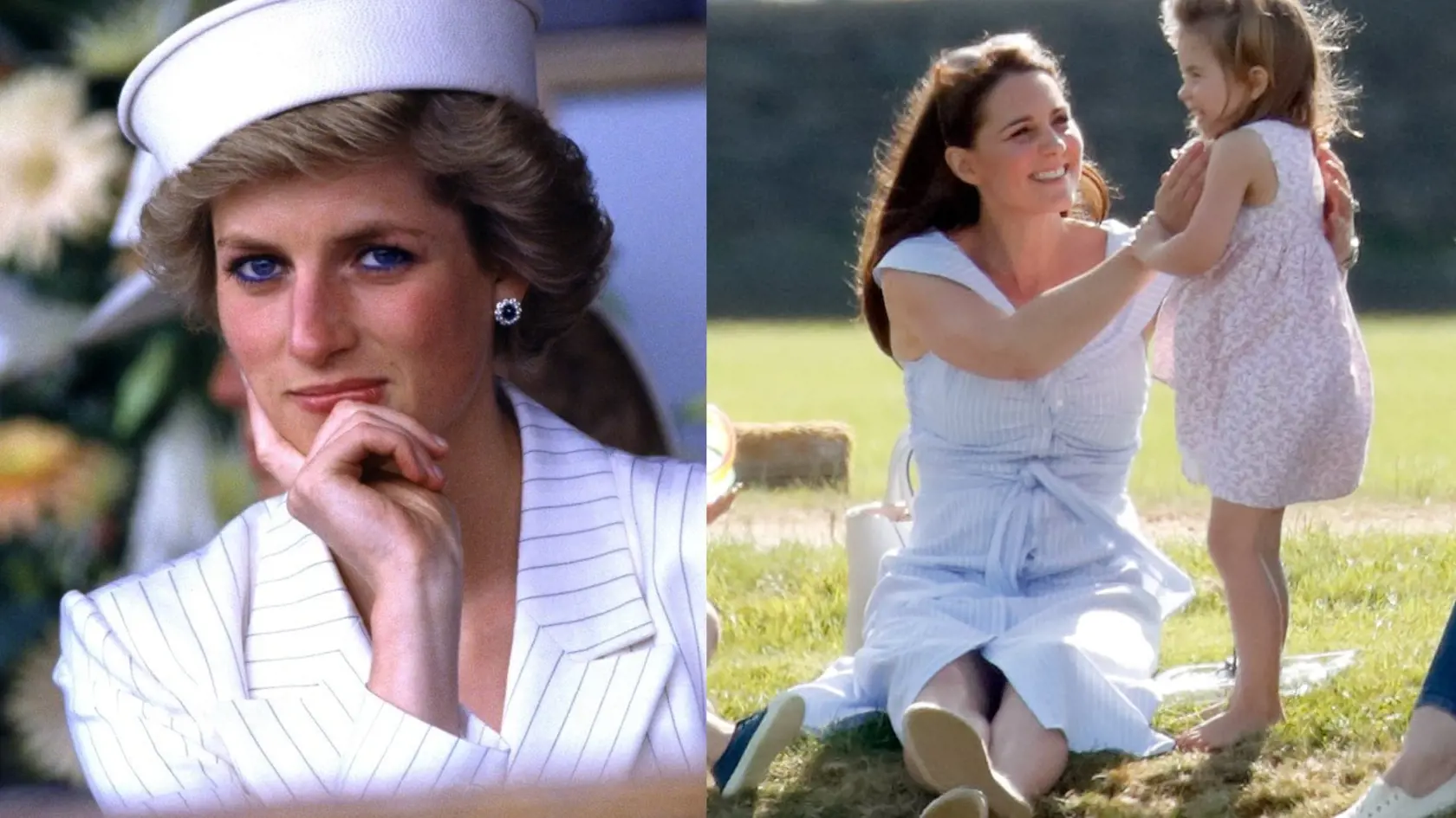 Princezná Diana a vojvodkyňa Kate.