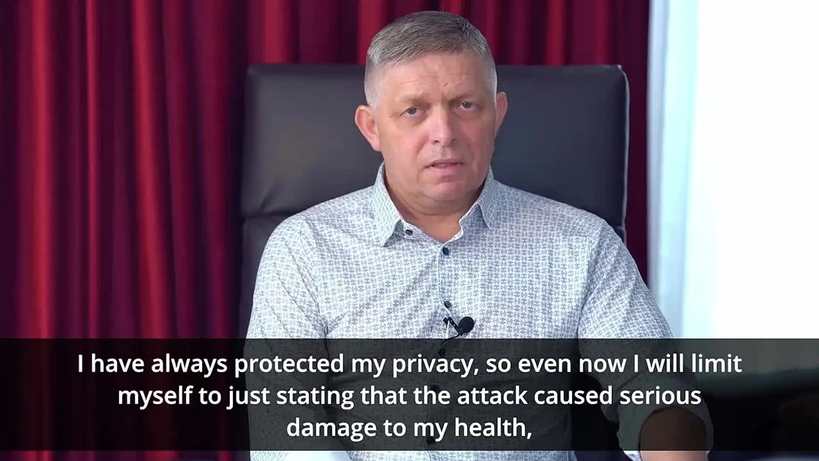 Zranený premiér Robert Fico (Smer-SD) prvýkrat prehovoril po atentáte v Handlovej.