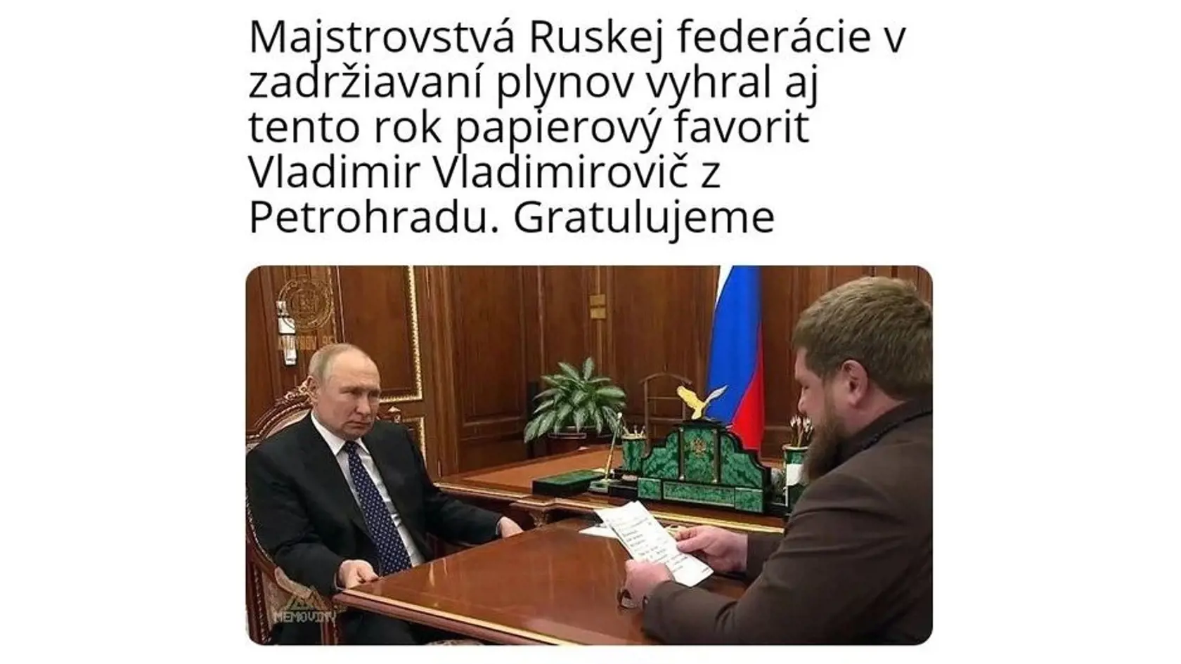 Vladimir Putin sa stal víťazom...