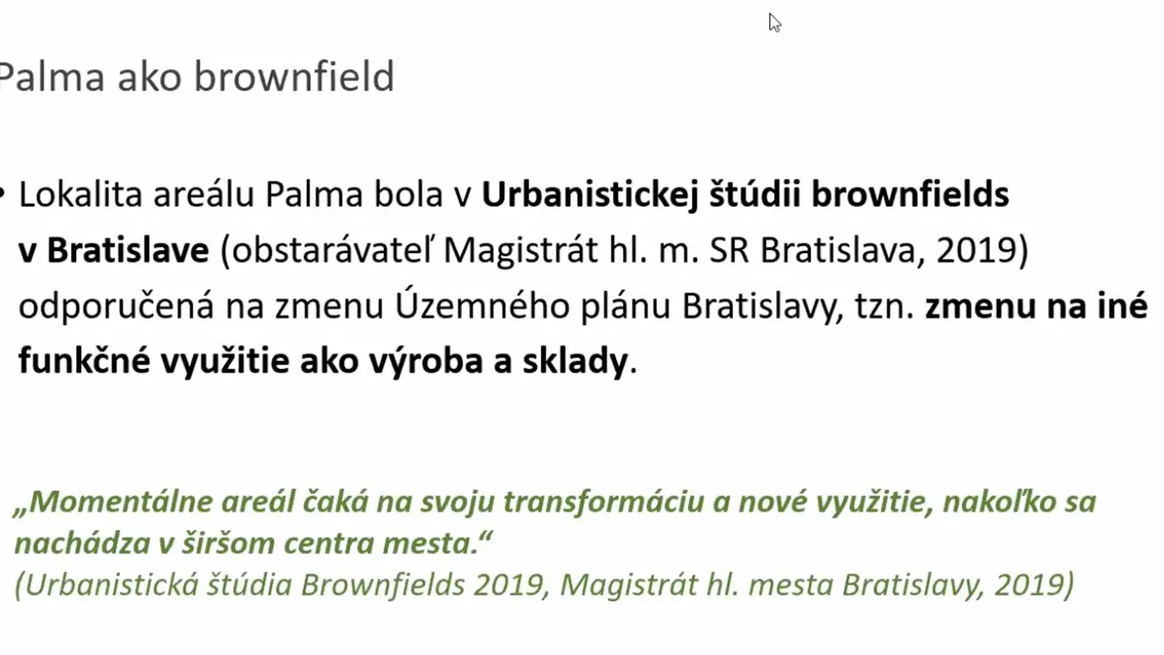 Bratislavské Nové Mesto predstavilo svoje zámery s areálom Palmy.