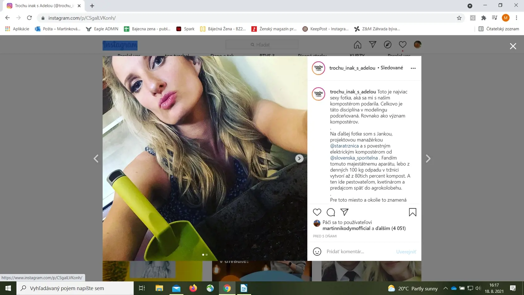 Adela objavila čaro sociálnych sietí a na fotografiách sa ukazuje aj v nie príliš lichotivých pózach.