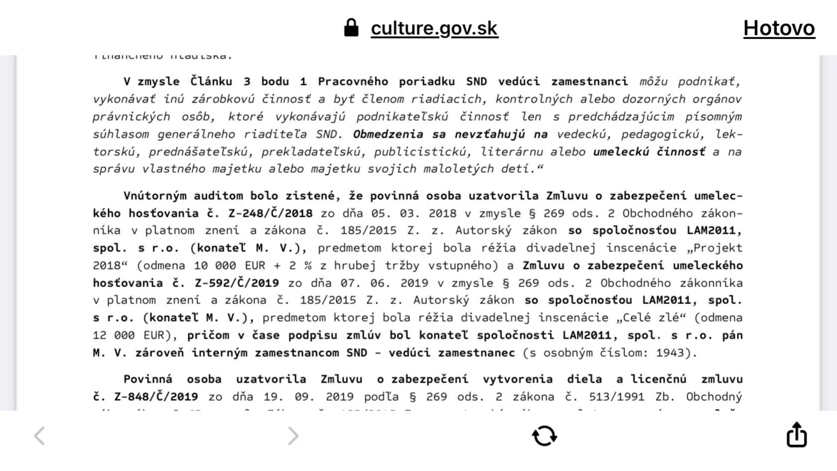 Audit inštitúcií zverejnilo ministerstvo kultúry po prvý raz. V prípade SND odhalilo viacero závažných nedostatkov.