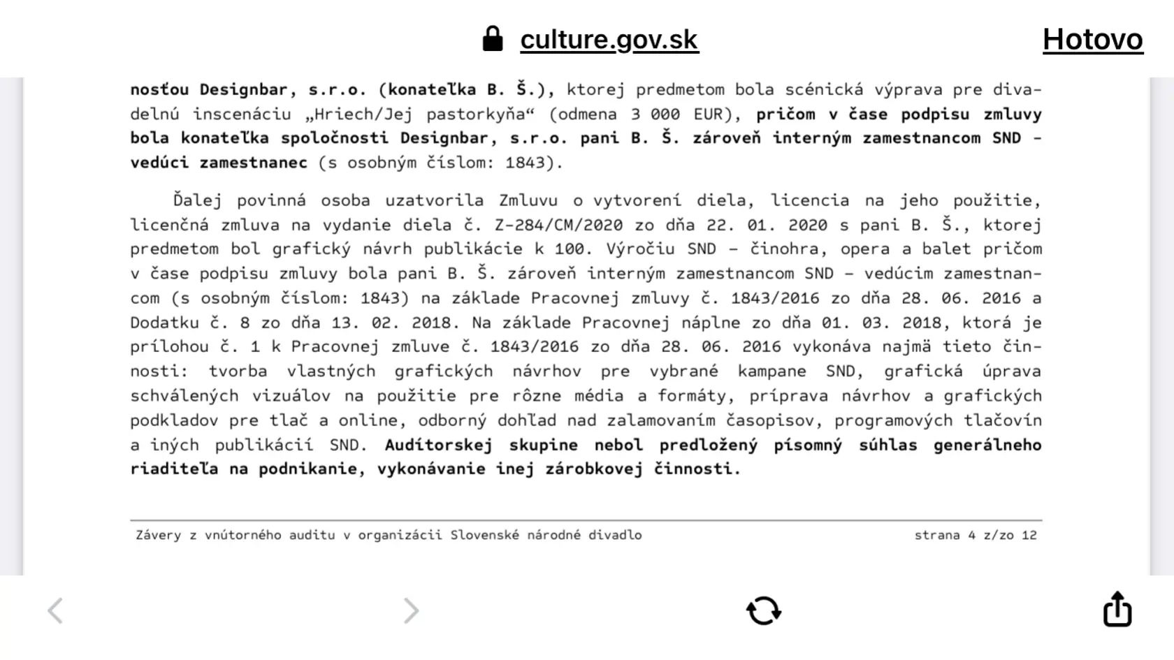 Audit inštitúcií zverejnilo ministerstvo kultúry po prvý raz. V prípade SND odhalilo viacero závažných nedostatkov.