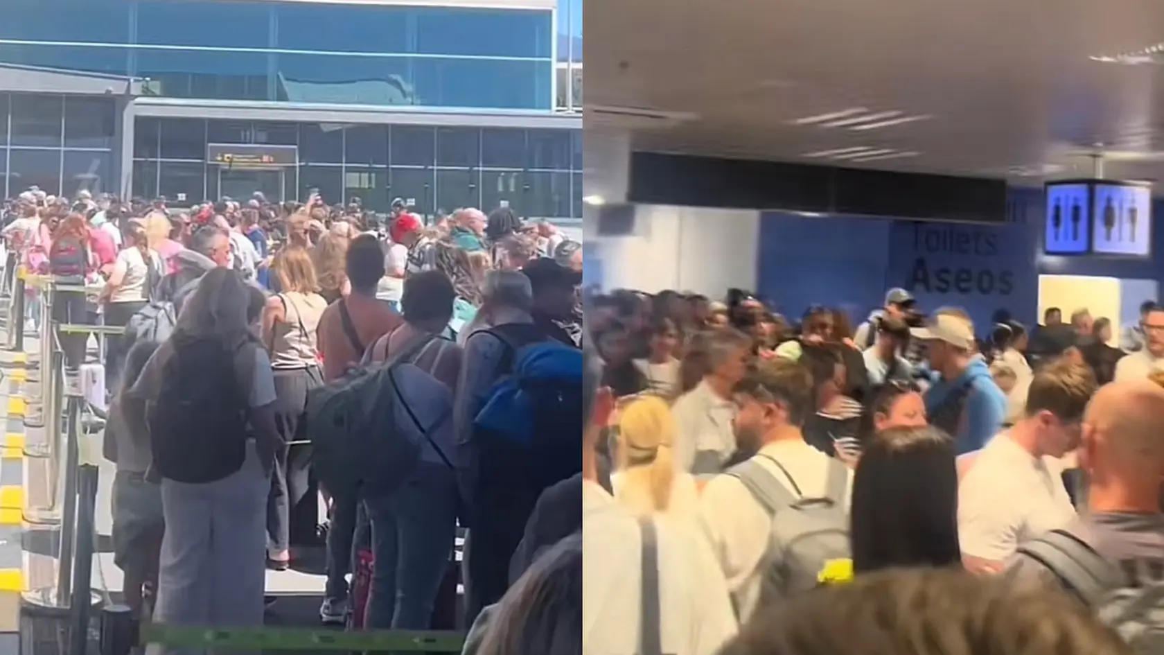 Svedkovia uvádzajú, že viac než 500 ľudí muselo čakať vyše dvoch hodín v príšerných podmienkach počas kontroly pasov.