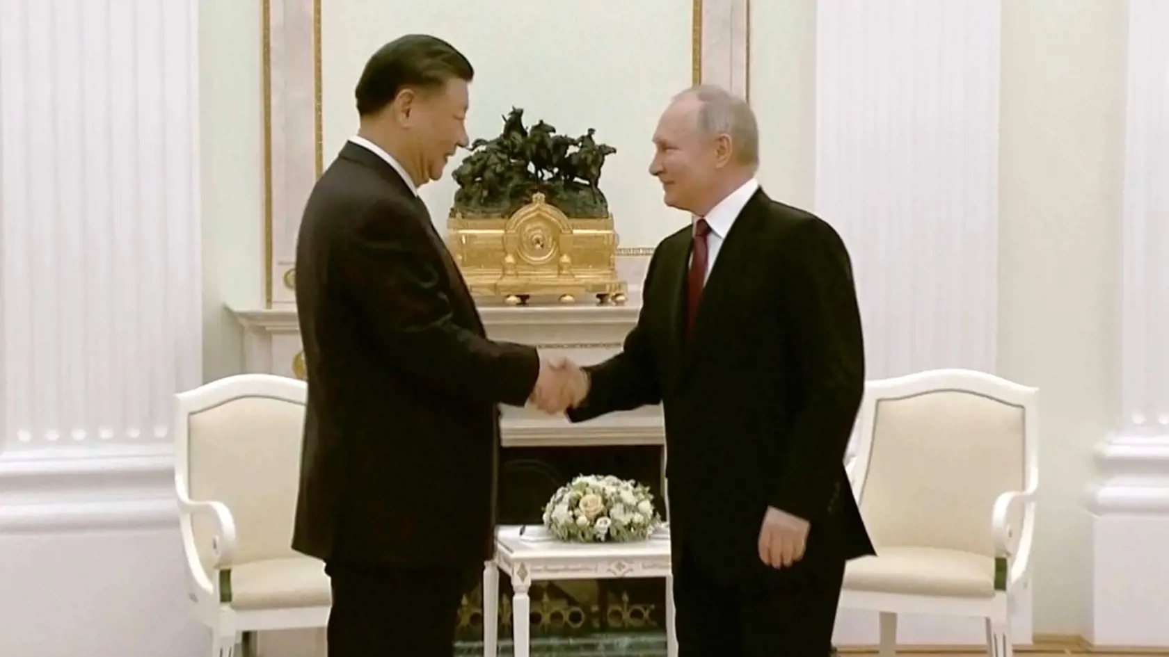 Putin privítal Si Ťin-pchinga, v Kremli 20. marca 2023.