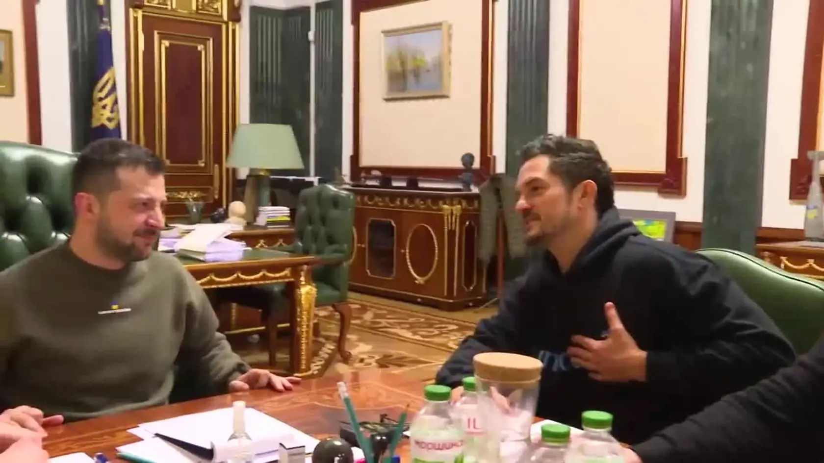 Britský herec Orlando Bloom sa stretol s prezidentom Zelenským