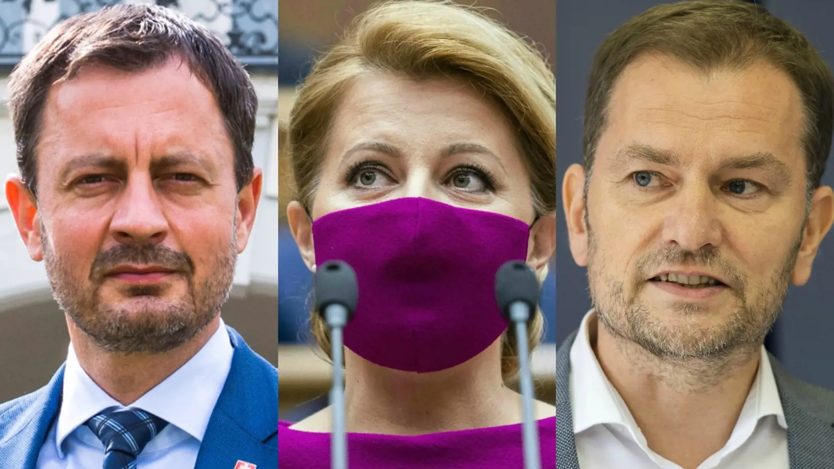 Eduard Heger, Zuzana Čaputová, Igor Matovič