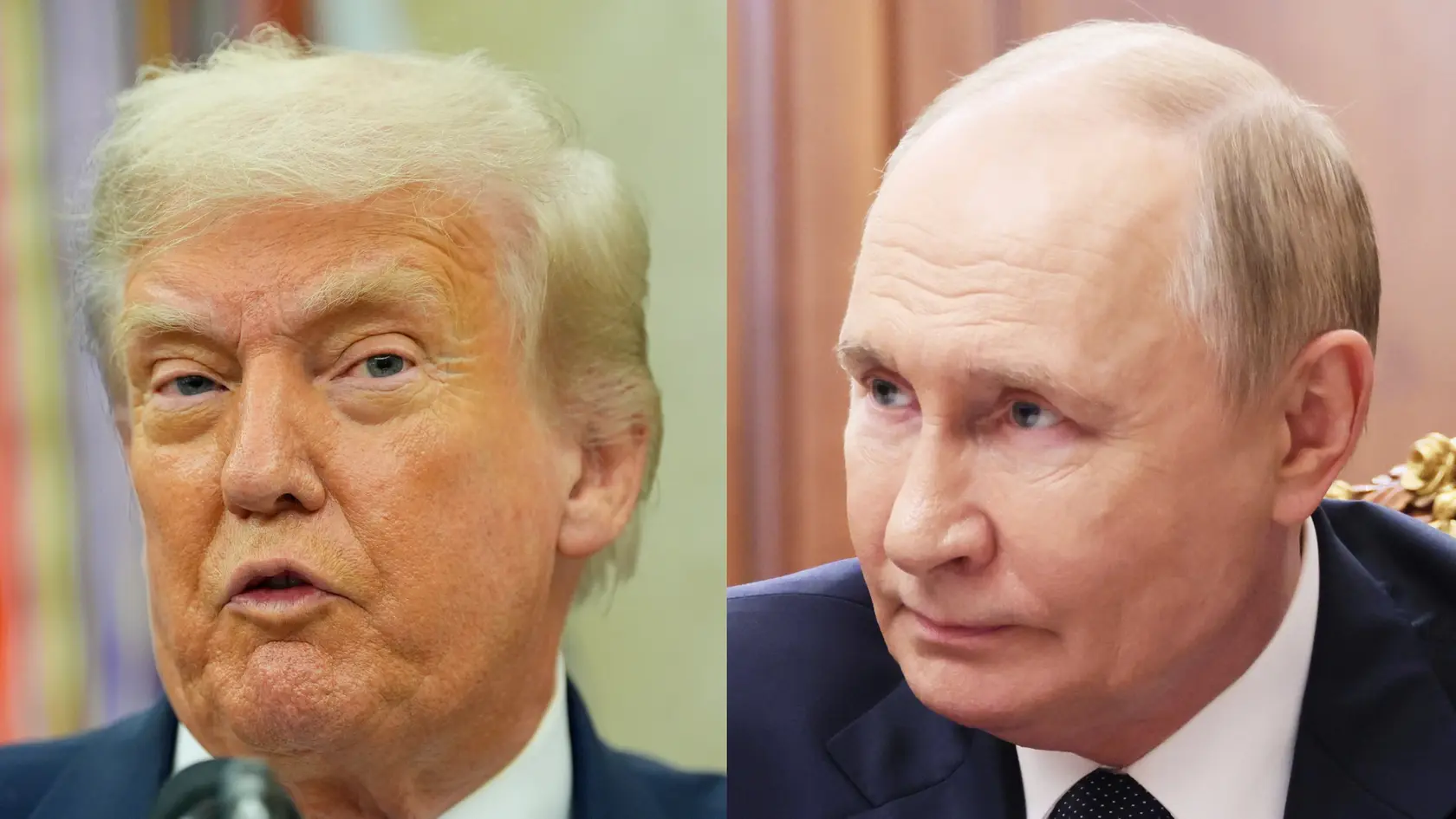 Na snímke Donald Trump a Vladimir Putin.