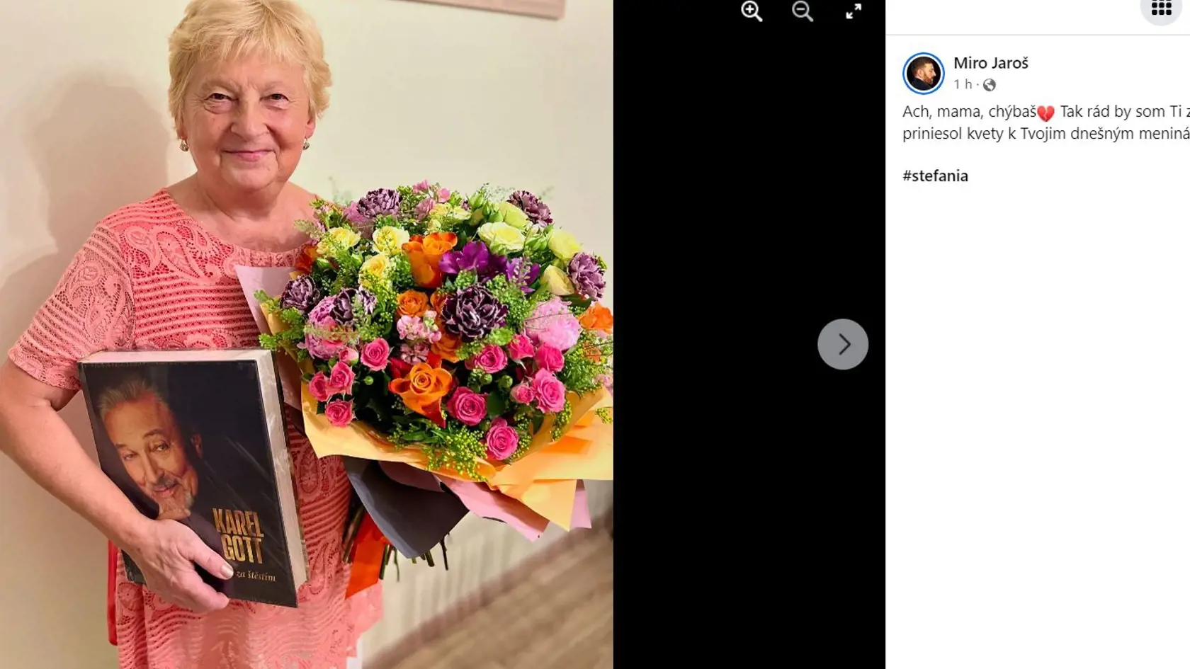 Miro si pripomenul mamine meniny, ktorý mala necelý mesiac po smrti.