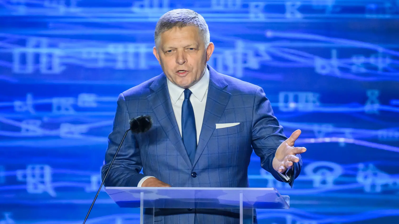 Na snímke predseda vlády SR Robert Fico (Smer-SD) počas galavečera v rámci osláv sviatku Cyrila a Metoda na Devíne v Bratislave 5. júla 2025.