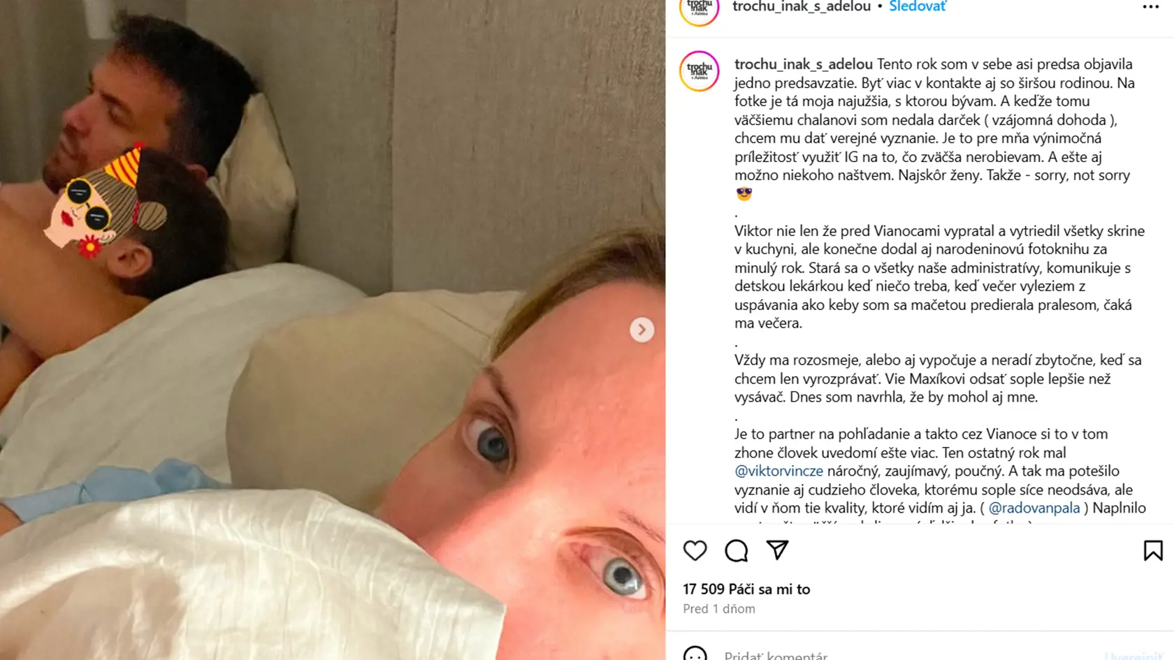 Adela Vinczeová ukázala na najnovšej fotke rozkošného synčeka Maxíka. Pri tejto príležitosti sa Viktorovi verejne vyznala zo svojich citov.