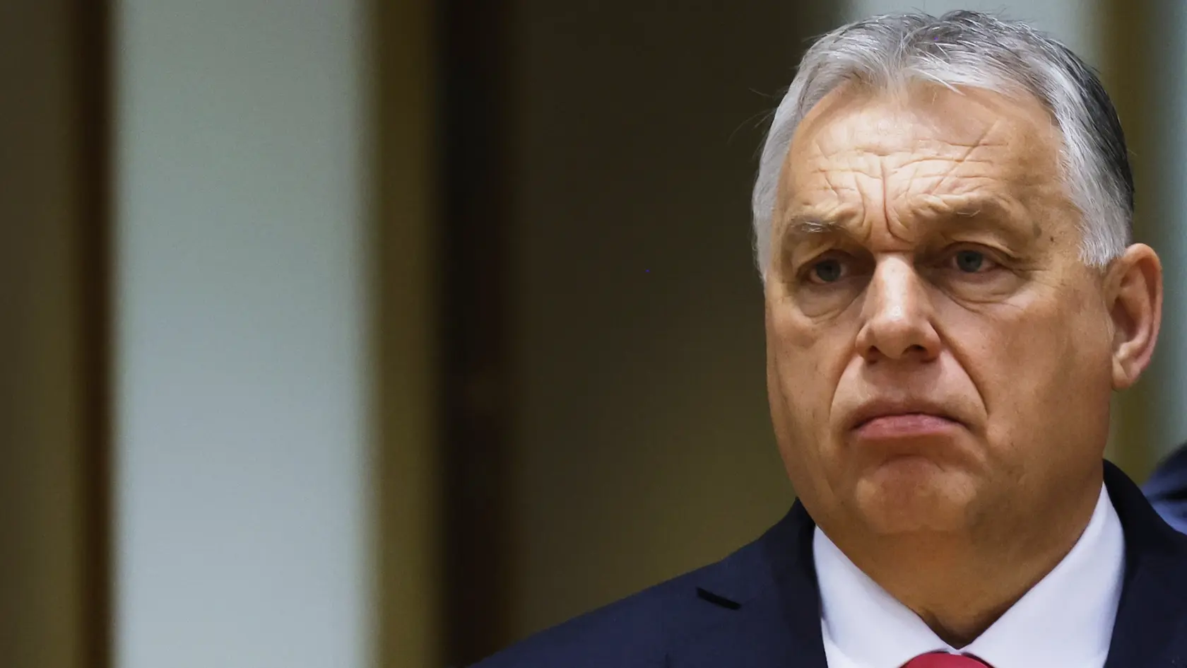 Maďarský premiér Viktor Orbán prichádza na summit EÚ v Bruseli vo štvrtok 20. marca 2025.