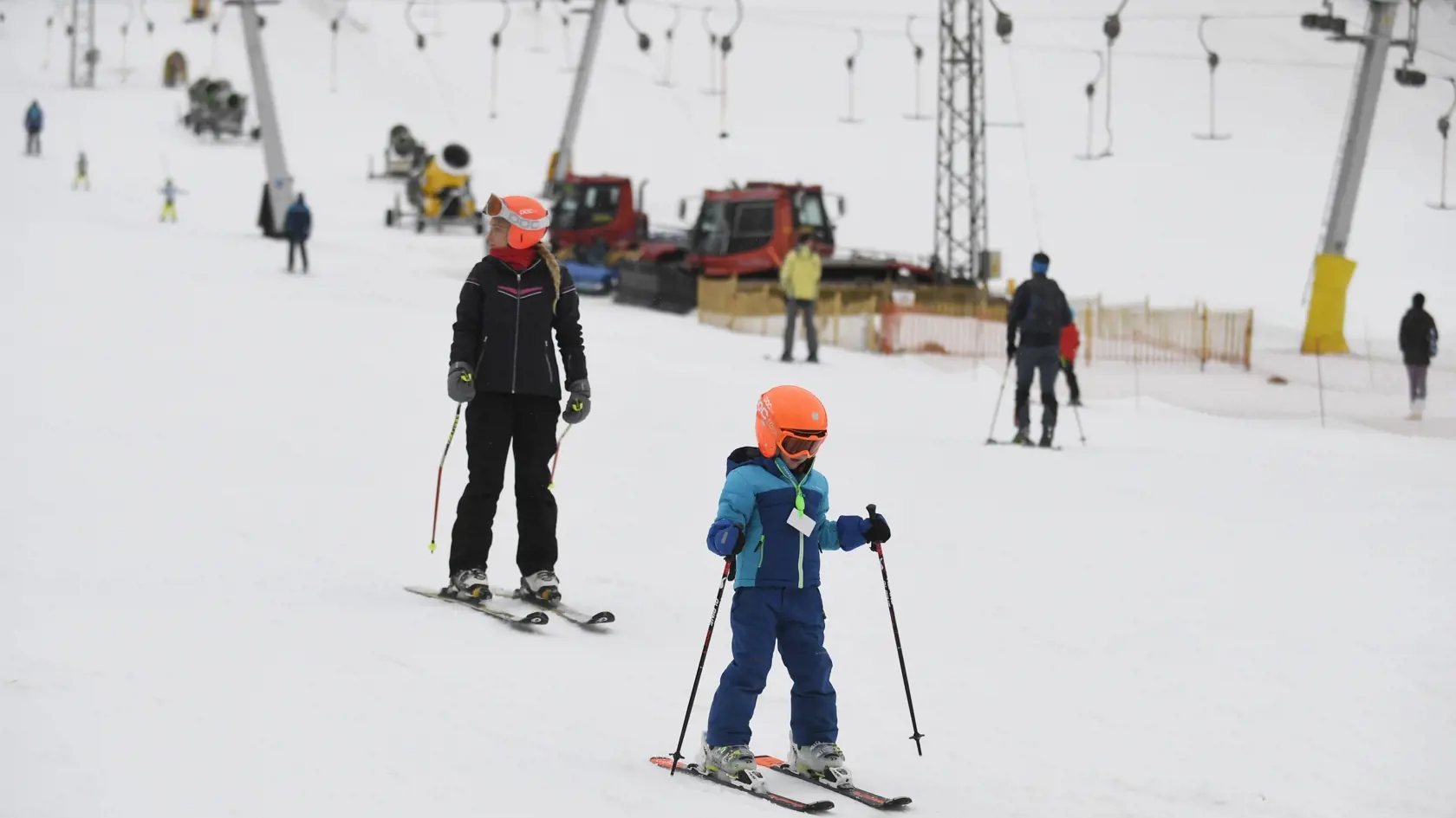 Lyžiarske stredisko Jahodná pri Košiciach 3. februára 2020 počas polročných školských prázdnin. FOTO TASR - František Iván