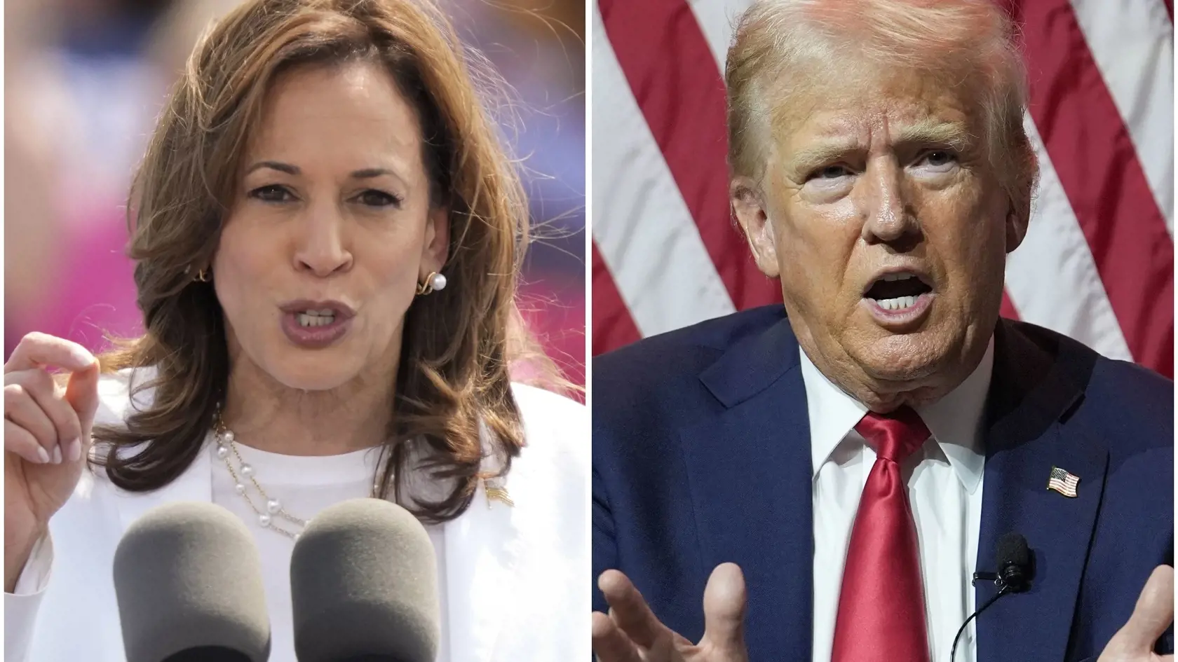 O kreslo prezidenta USA bojujú Kamala Harrisová a Donald Trump.
